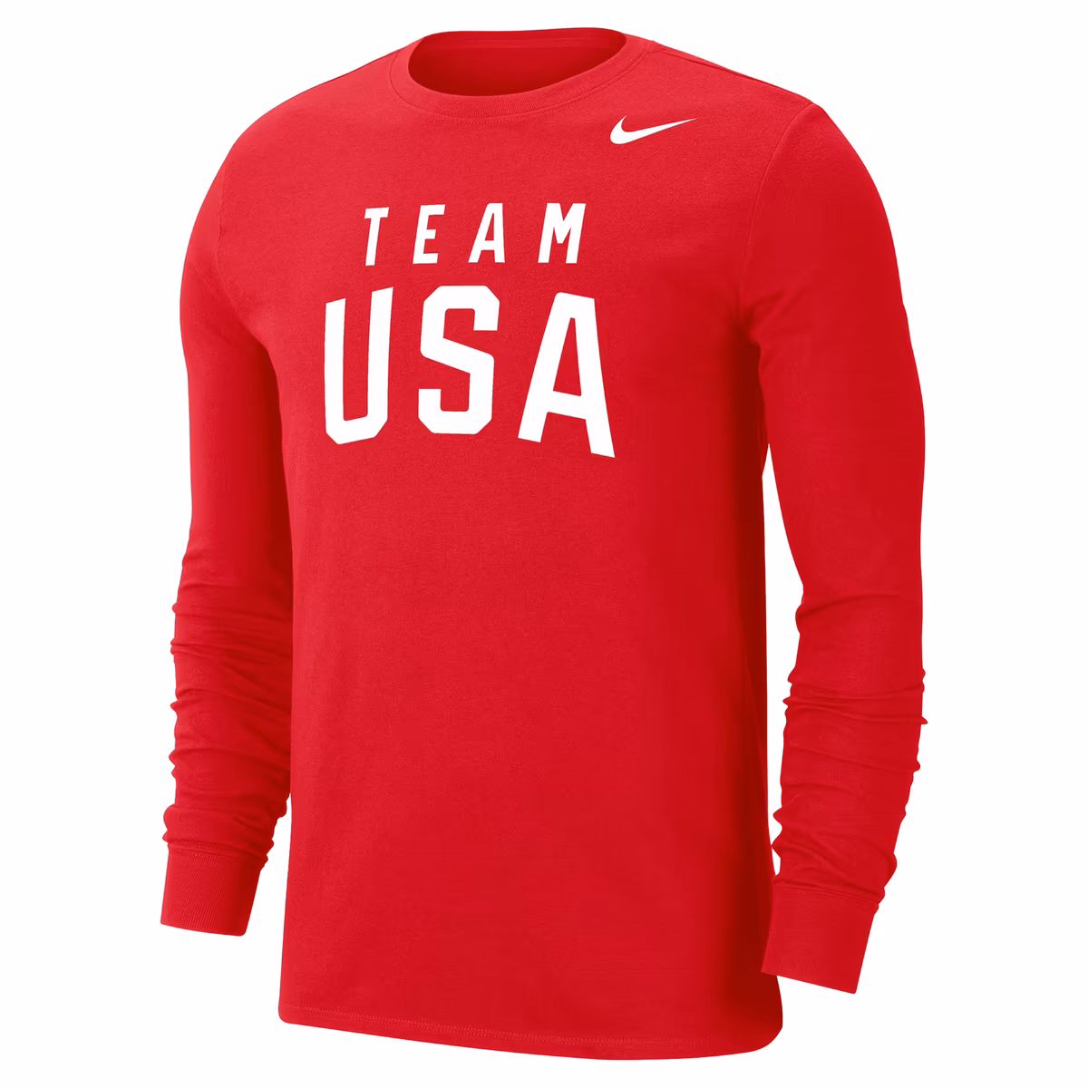 Men's Nike Red Team USA Dri-FIT Long Sleeve T-Shirt 2 Men's Nike Red Team USA Dri-FIT Long Sleeve T-Shirt