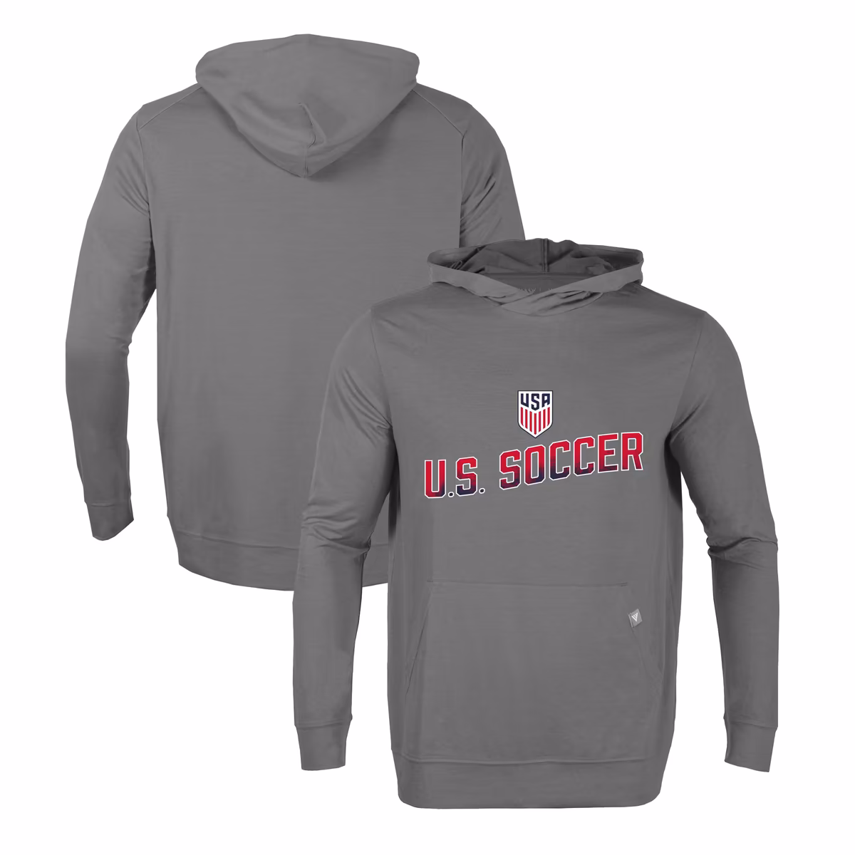 Men's Levelwear Gray USMNT Relay Pitch Pullover Hoodie 6 Men's Levelwear Gray USMNT Relay Pitch Pullover Hoodie