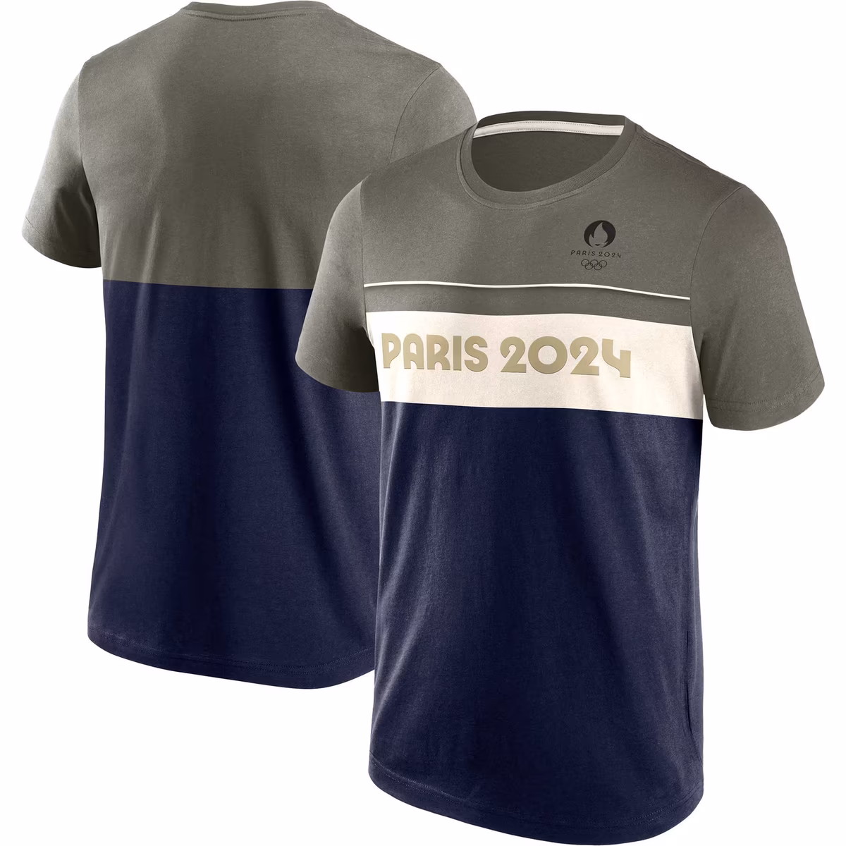 Men's Fanatics Navy/Olive Paris 2024 Olympics T-Shirt