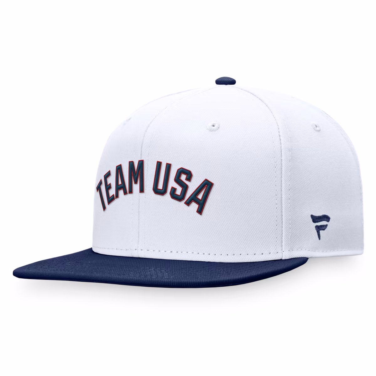 Men's Fanatics White/Navy Team USA Snapback Hat