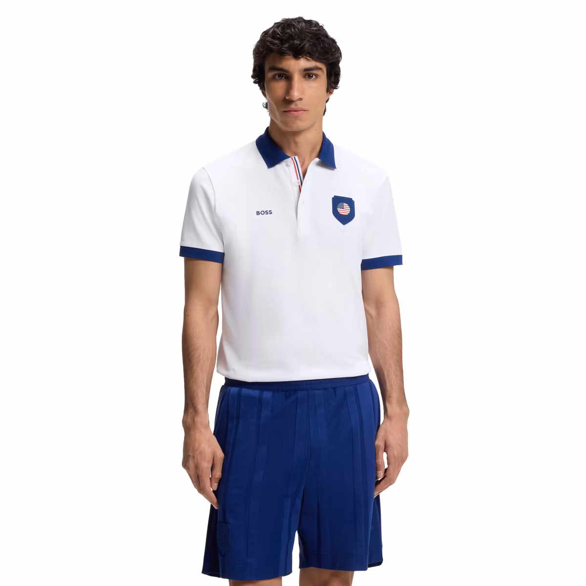 Men's Hugo Boss White USA Lux Paddy Polo 2 Men's Hugo Boss White USA Lux Paddy Polo