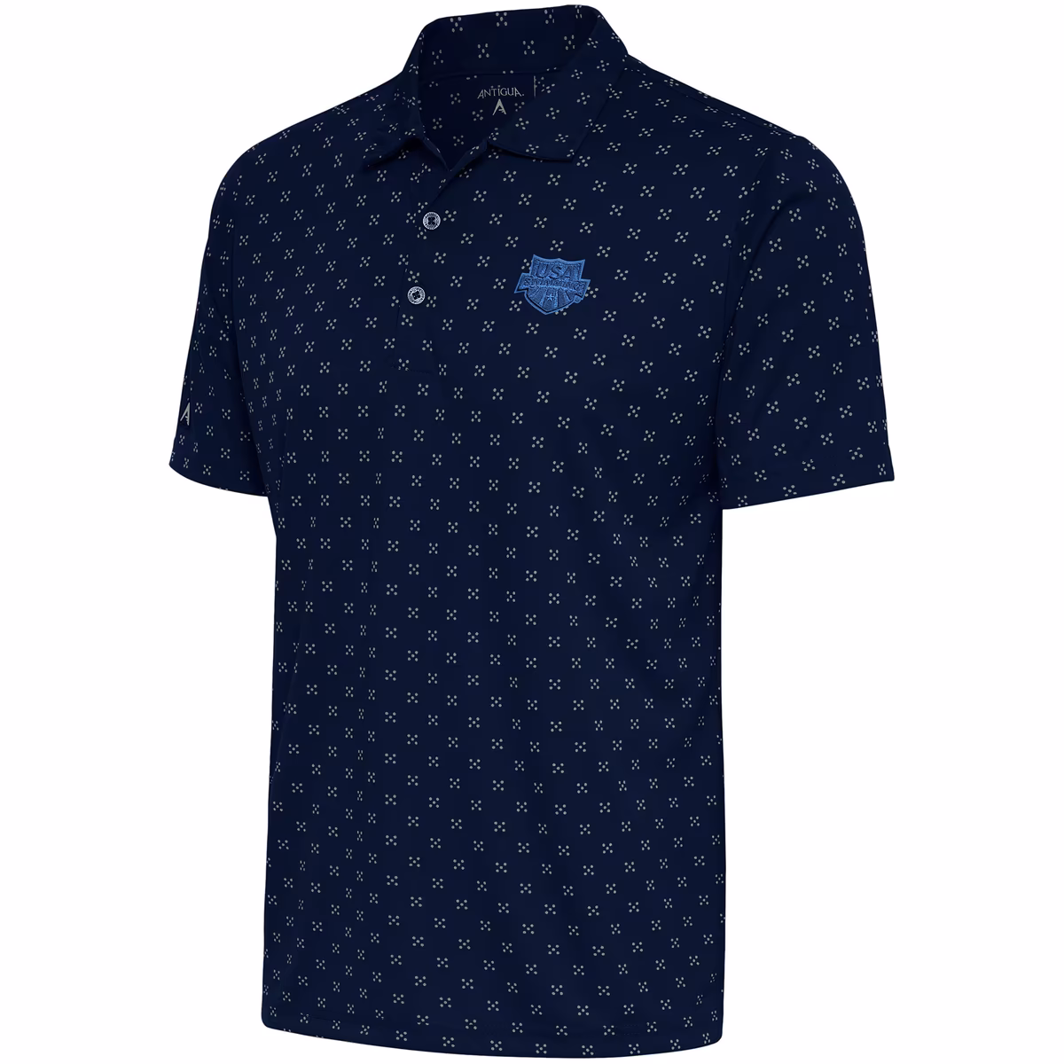 Men's Antigua  Navy USA Swimming Spark Polo