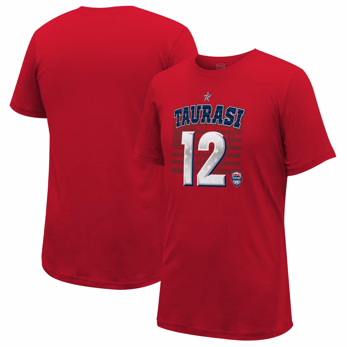 Unisex Stadium Essentials Diana Taurasi Red Women's USA Basketball 2024 Summer Olympics Runaway Player Name & Number T-Shirt