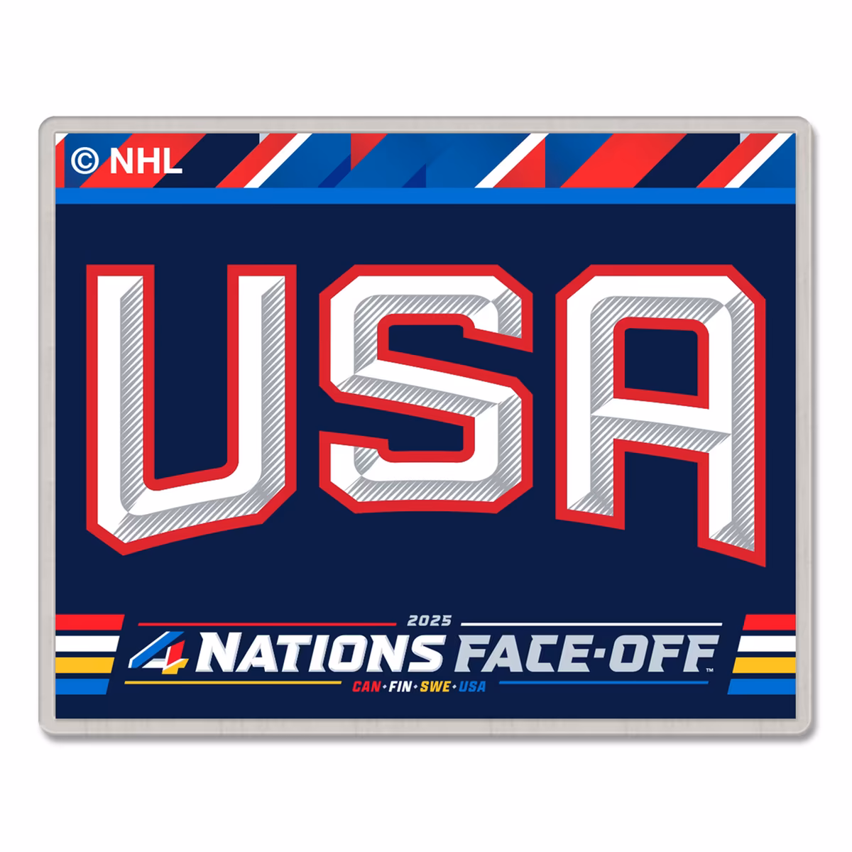 WinCraft USA 2025 4 Nations Face-Off Collector Pin