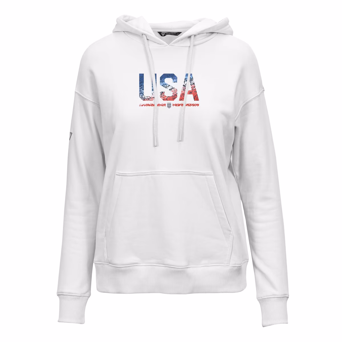 Women's Levelwear White USWNT Adorn Pullover Hoodie