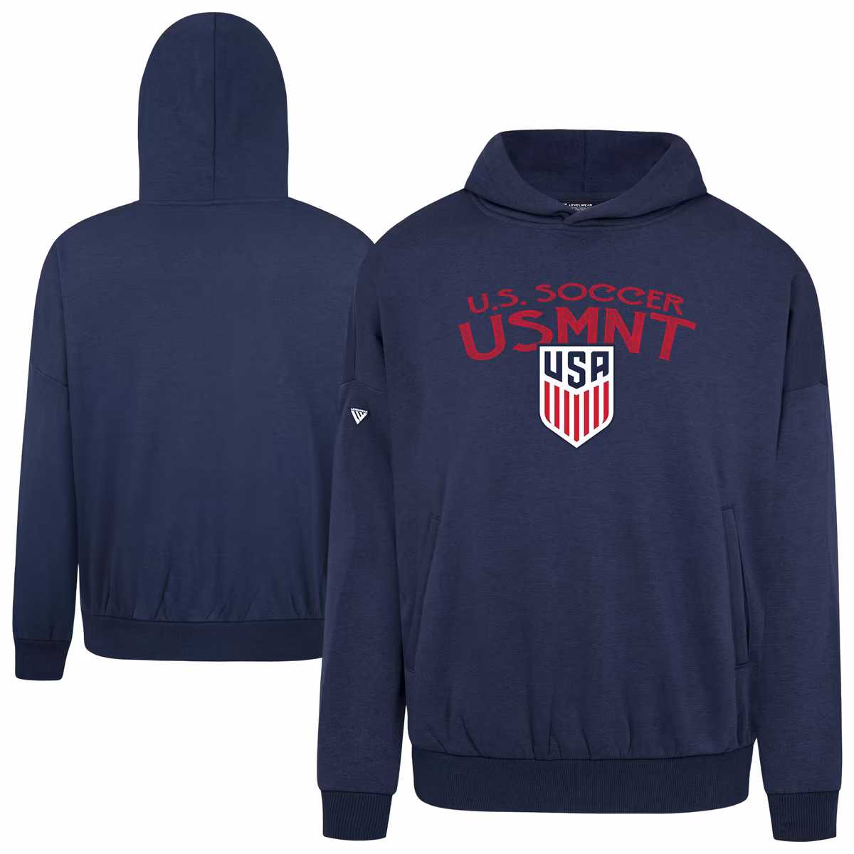 Men's Levelwear Navy USMNT Contact Mission Pullover Hoodie