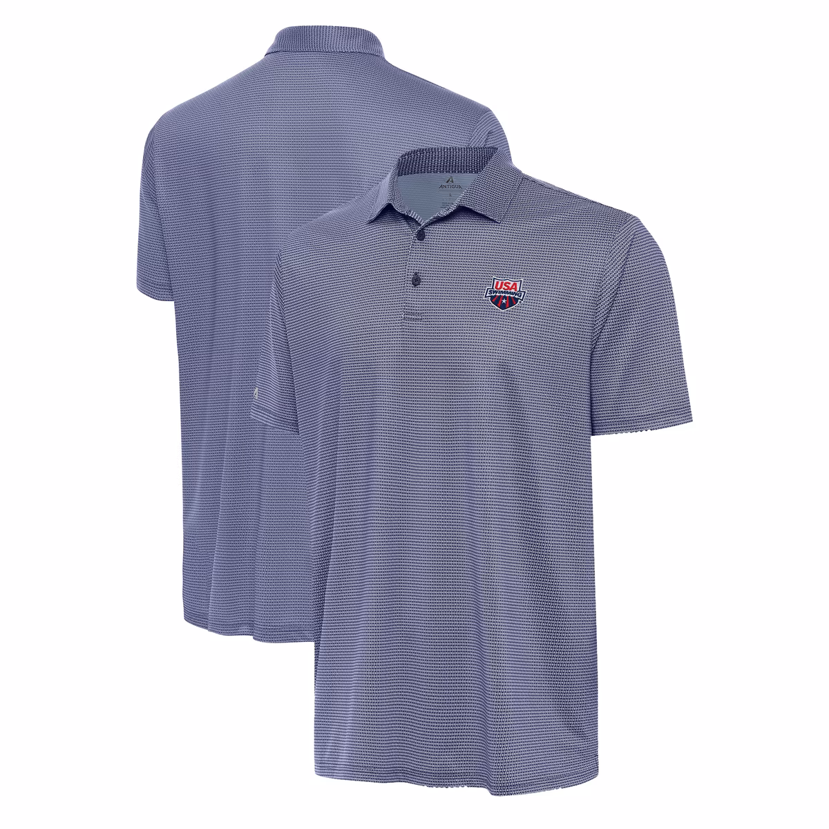 Men's Antigua White USA Swimming Rings Polo 1 Men's Antigua White USA Swimming Rings Polo