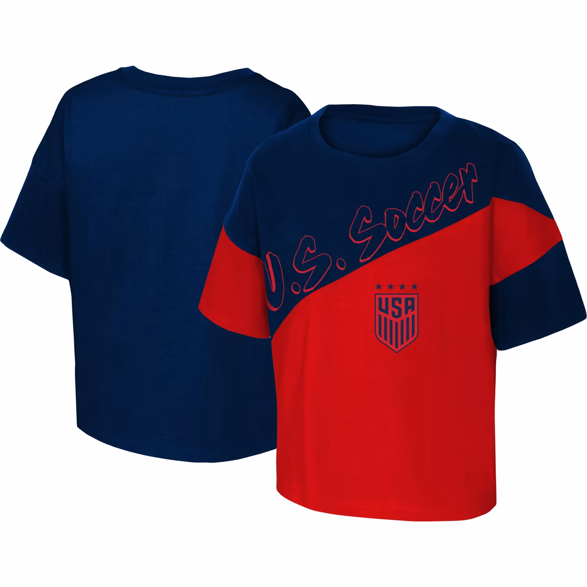 Girls Youth Red/Blue USWNT Power Up T-Shirt