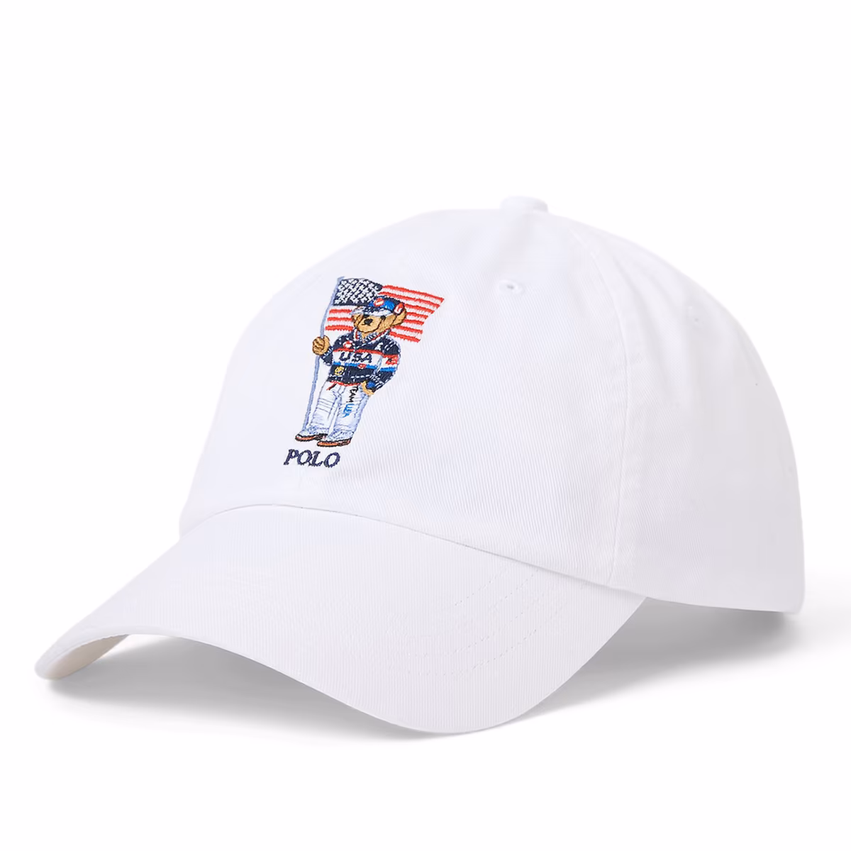 Men's Polo Ralph Lauren White Team USA 2024 Summer Olympics Bear Adjustable Hat