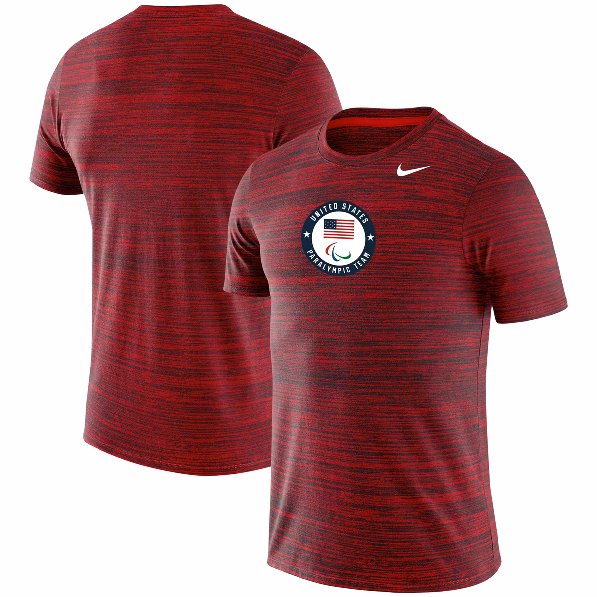 Men's Nike Red Team USA Paralympic Team Velocity Legend Performance T-Shirt