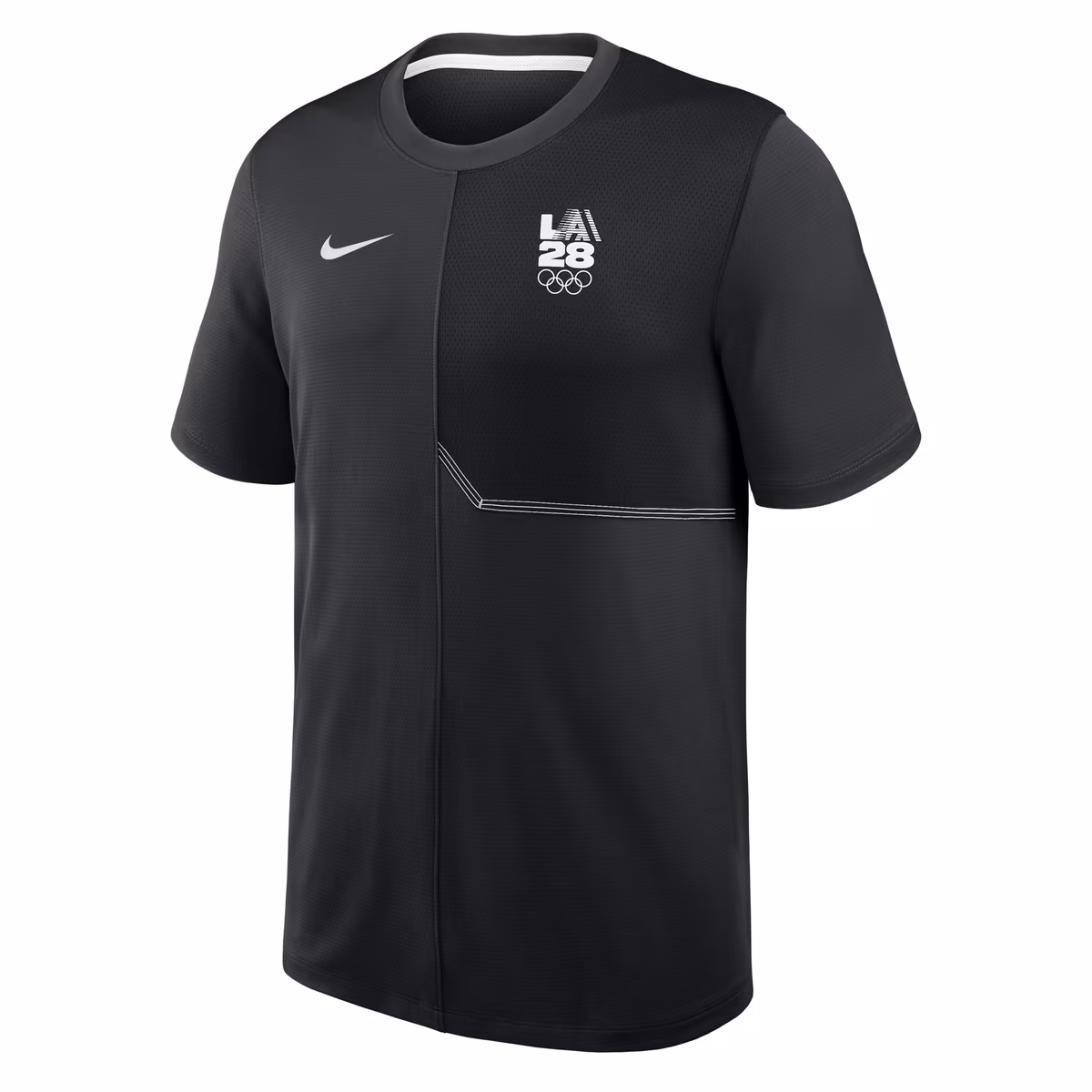 Men's Nike  Black LA28 Sideline UV Dri-FIT Coaches Shirt