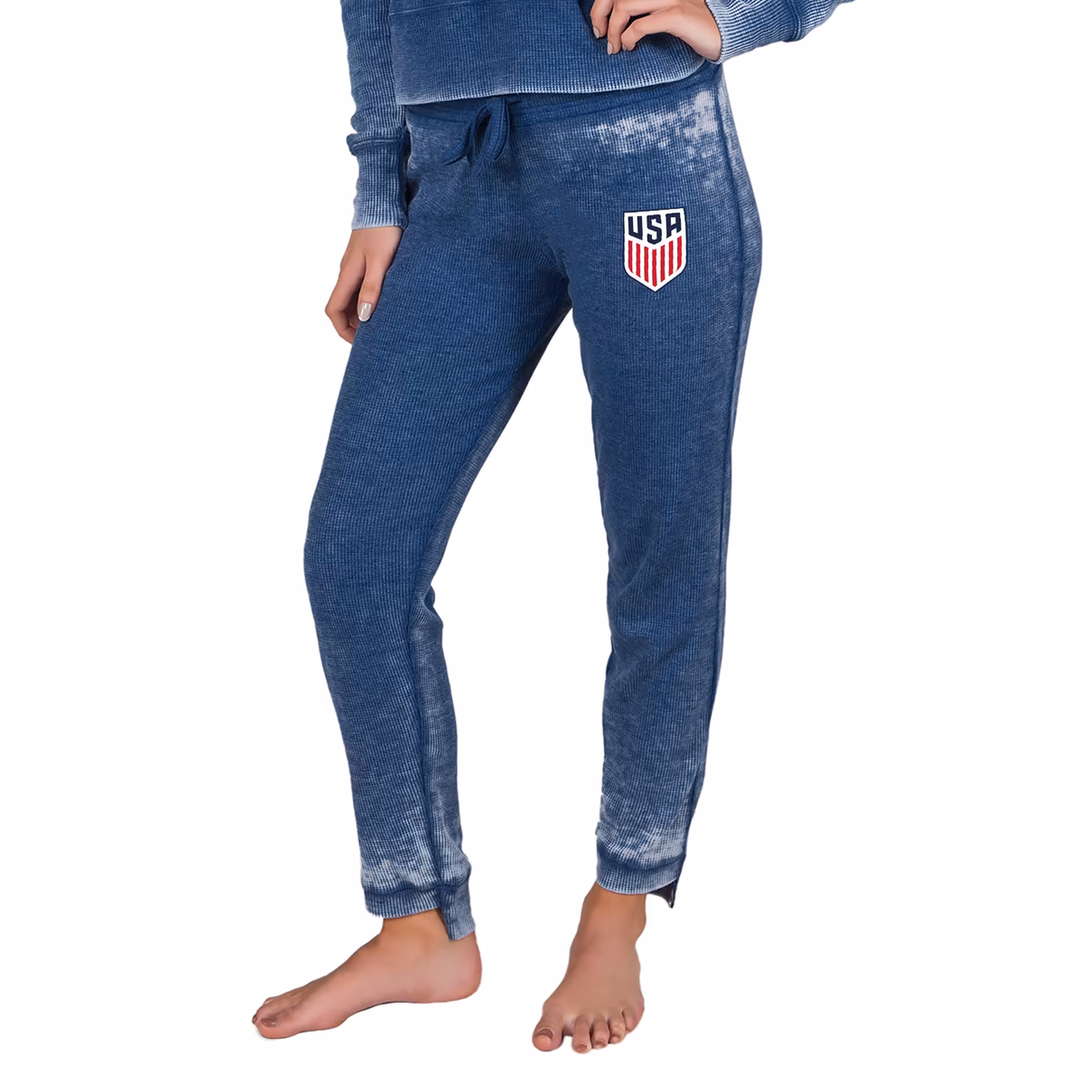 Women's Concepts Sport  Navy USMNT Waffle Knit Pants