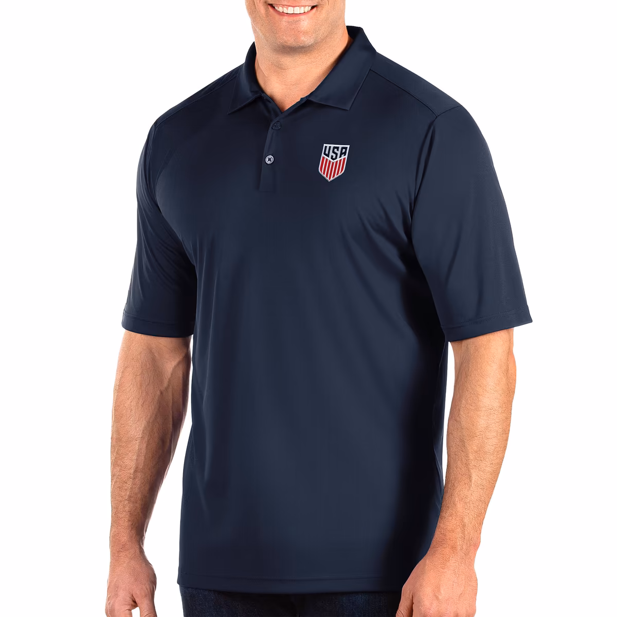 Men's Antigua Navy USMNT Tribute Big & Tall Polo