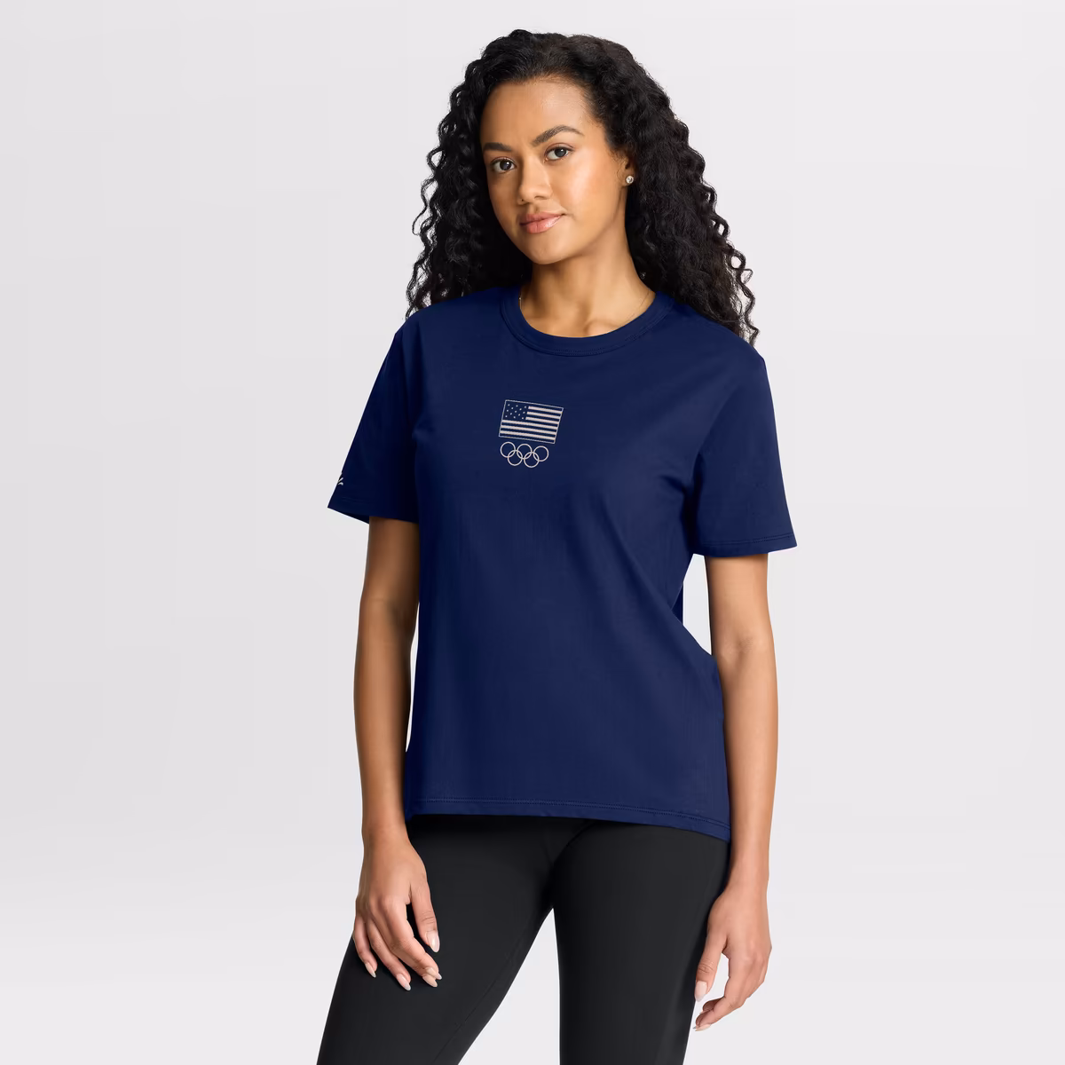 Women's Fanatics  Navy Team USA Beach Club T-Shirt