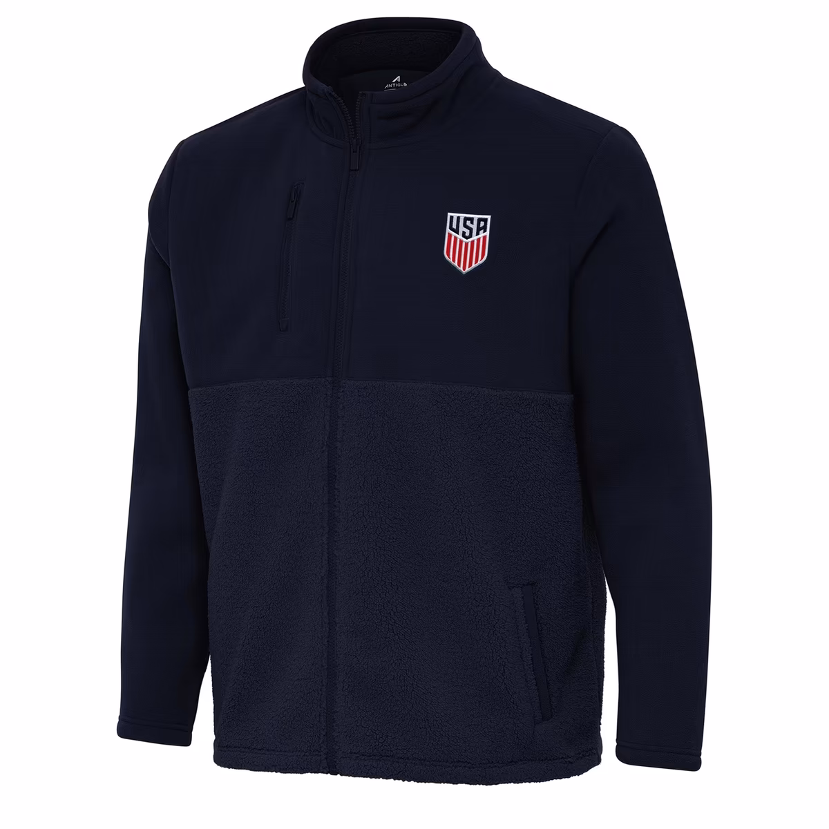 Men's Antigua Navy USMNT Daily Fused Full-Zip Jacket 5 Men's Antigua Navy USMNT Daily Fused Full-Zip Jacket