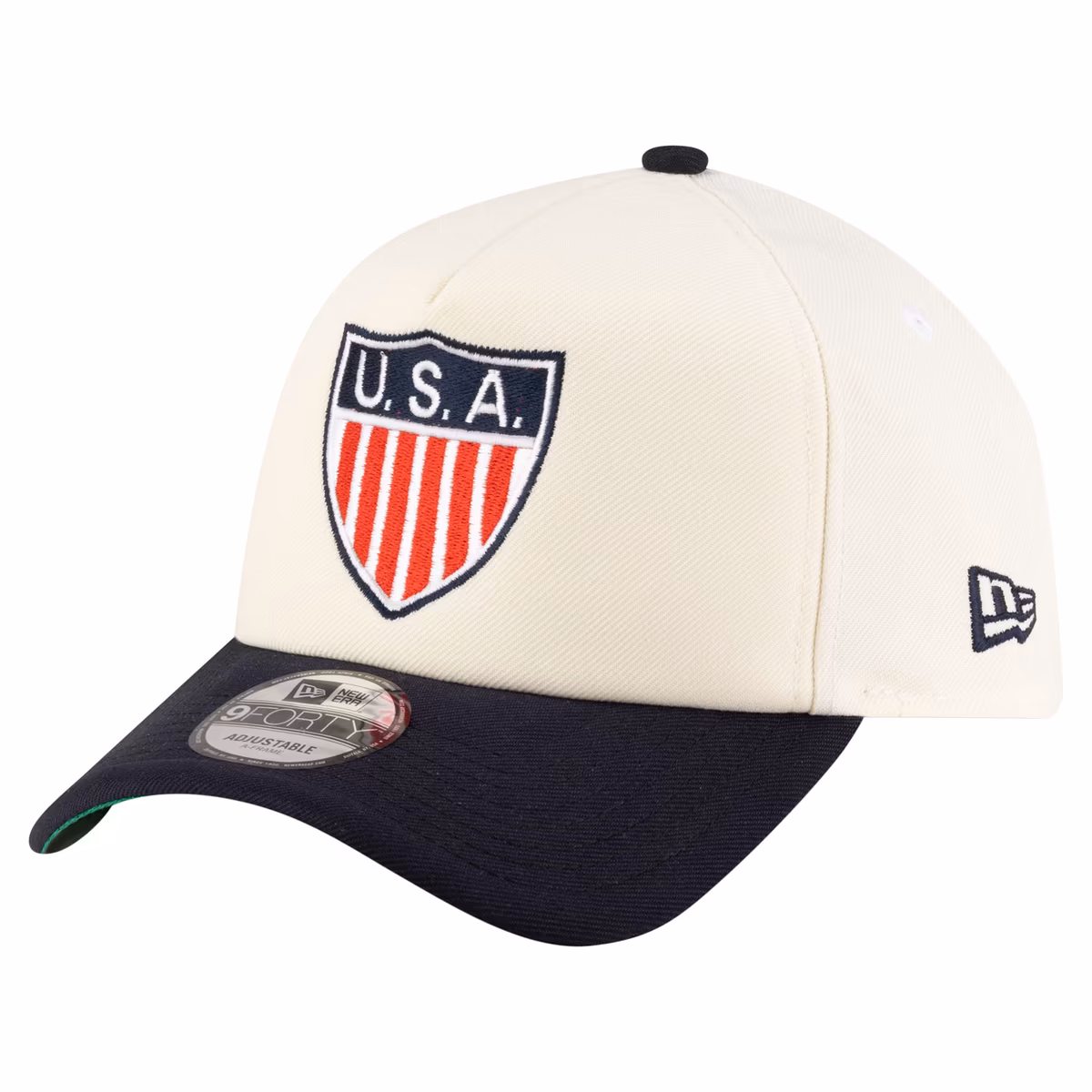 Men's New Era Cream USMNT 1950 Retro Foam 9FORTY Adjustable Hat 8 Men's New Era Cream USMNT 1950 Retro Foam 9FORTY Adjustable Hat