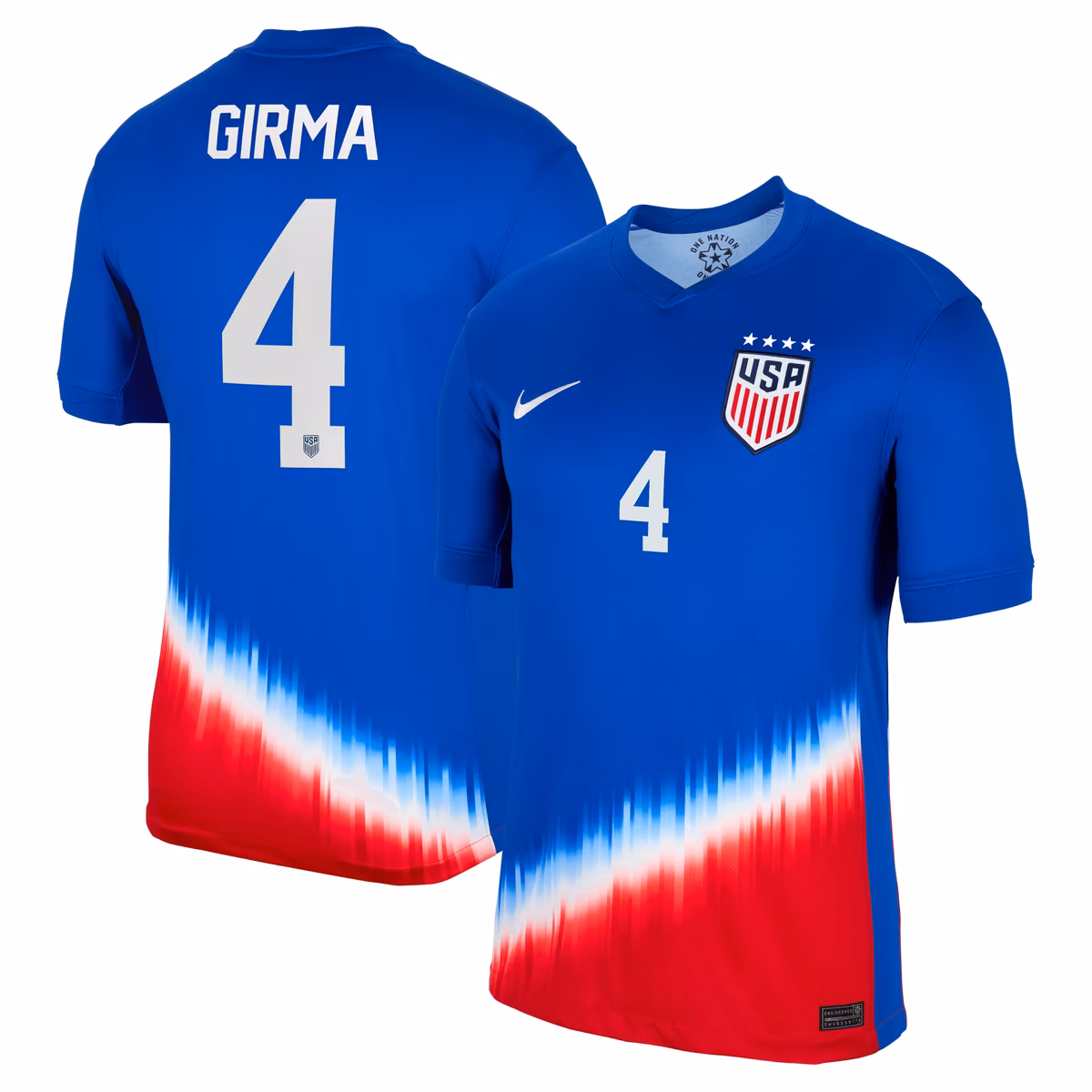 Men's Nike Naomi Girma Royal USWNT 2024 Away Replica Jersey 15 Men's Nike Naomi Girma Royal USWNT 2024 Away Replica Jersey