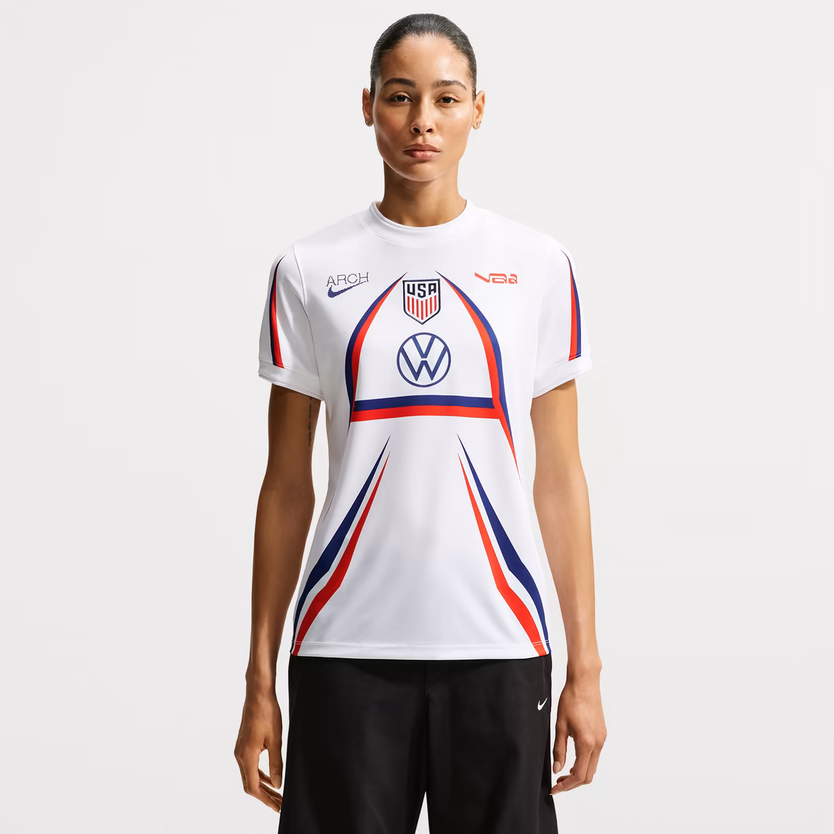 Women's Nike White USMNT x VAA 2026 Dri-FIT Pre-Match Top 1 Women's Nike White USMNT x VAA 2026 Dri-FIT Pre-Match Top