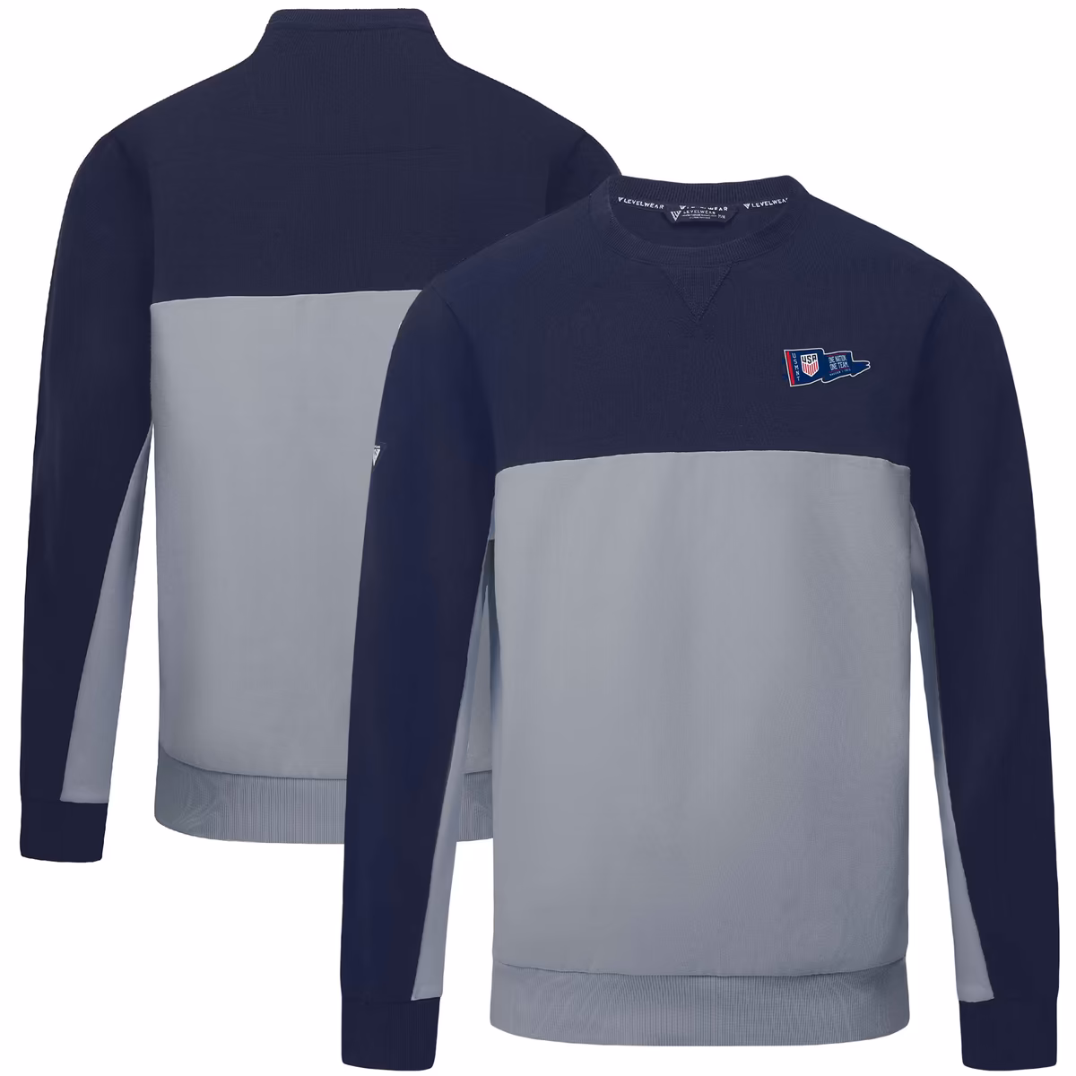 Men's Levelwear Navy USMNT Legacy Rafters Pullover Sweatshirt