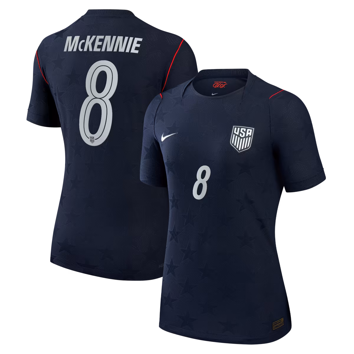 Women's Nike Weston McKennie Blue USMNT 2026 Away Match Authentic Jersey 14 Women's Nike Weston McKennie Blue USMNT 2026 Away Match Authentic Jersey