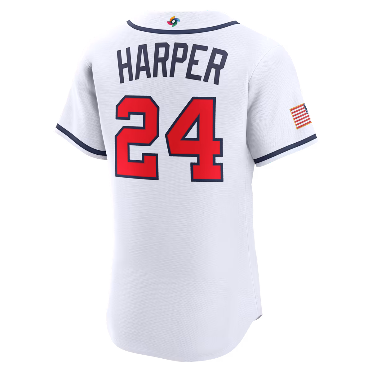 Men's Nike Bryce Harper White USA Baseball 2026 World Baseball Classic Home Authentic Jersey 3 Men's Nike Bryce Harper White USA Baseball 2026 World Baseball Classic Home Authentic Jersey