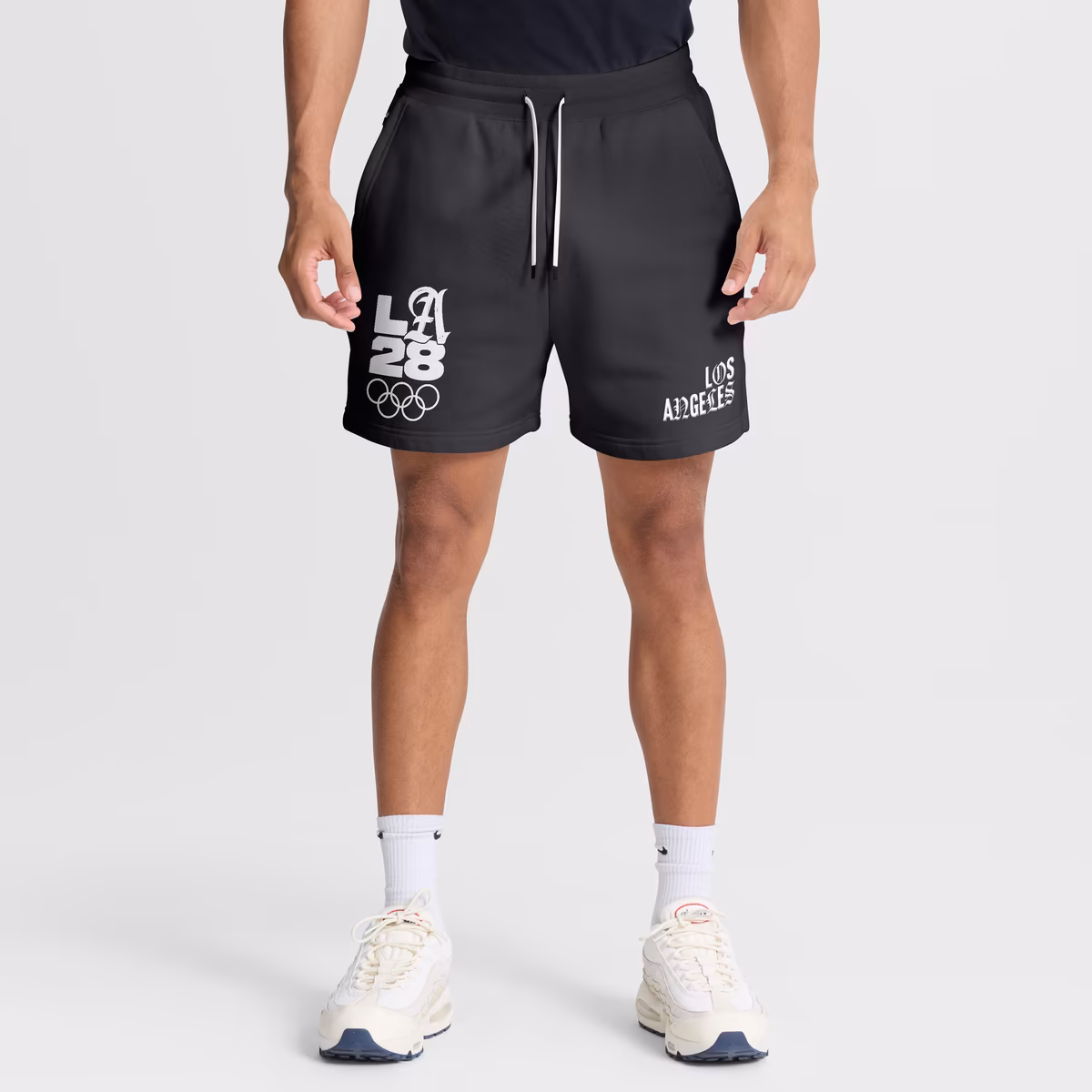 Men's Fanatics Charcoal LA28 Summer Olympics Type Play Cut​ Shorts