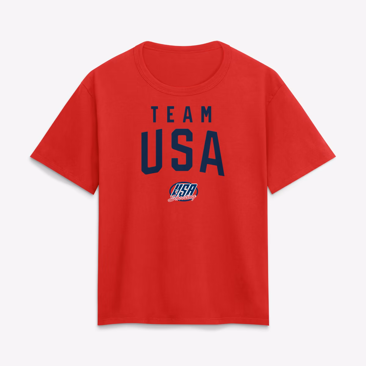 Women's Red Team USA Summer Games Shooting T-Shirt 1 Women's Red Team USA Summer Games Shooting T-Shirt