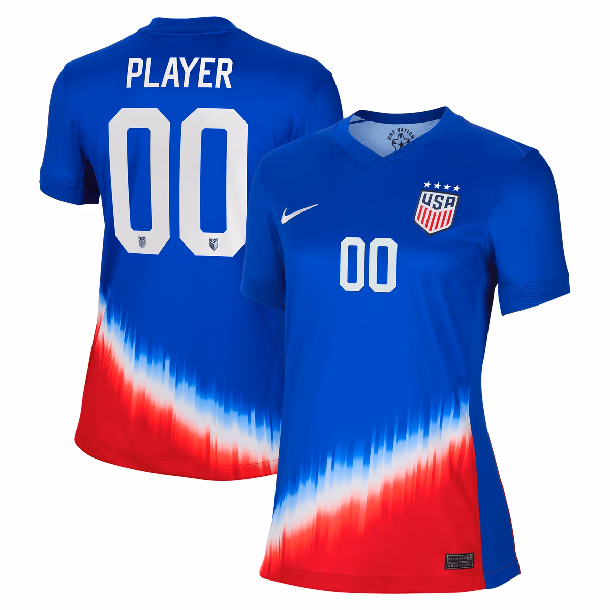 Women's Nike  Royal USWNT 2024 Away Stadium Replica Pick-A-Player Jersey