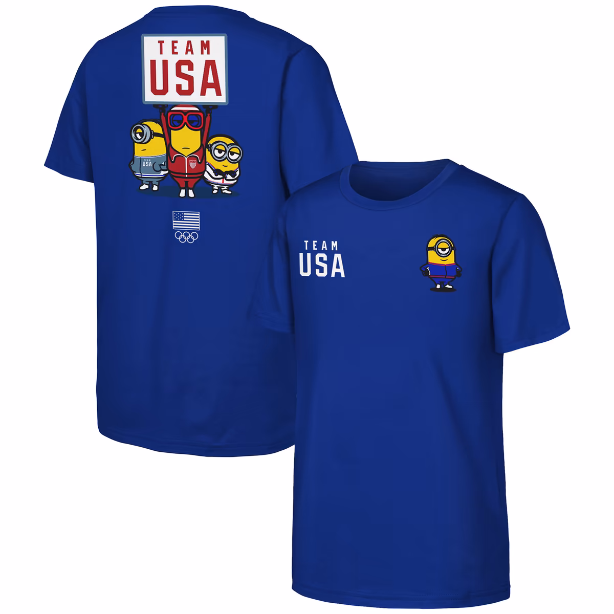 Men's  Royal Team USA Minions T-Shirt