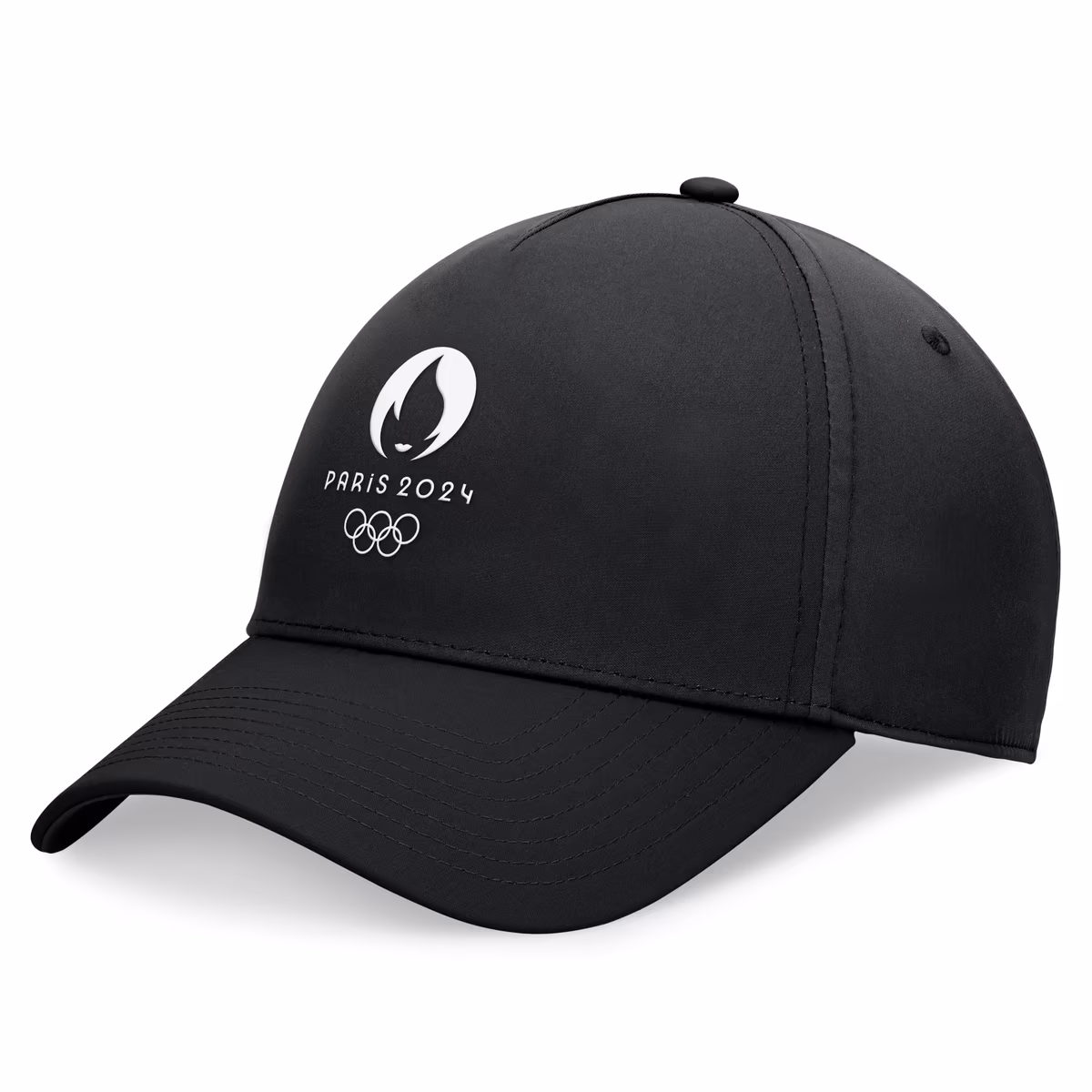 Men's Fanatics Black Paris 2024 Summer Olympics Five-Panel Stretch Hat 5 Men's Fanatics Black Paris 2024 Summer Olympics Five-Panel Stretch Hat