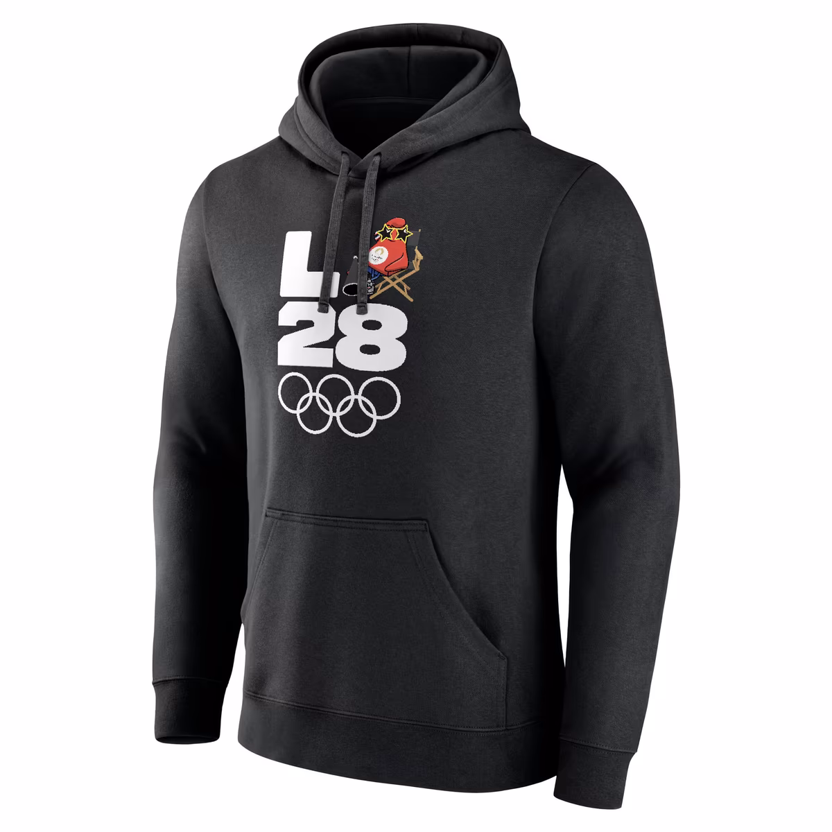 Men's  Black LA 2028 Summer Olympics Mascot Handover Pullover Sweatshirt