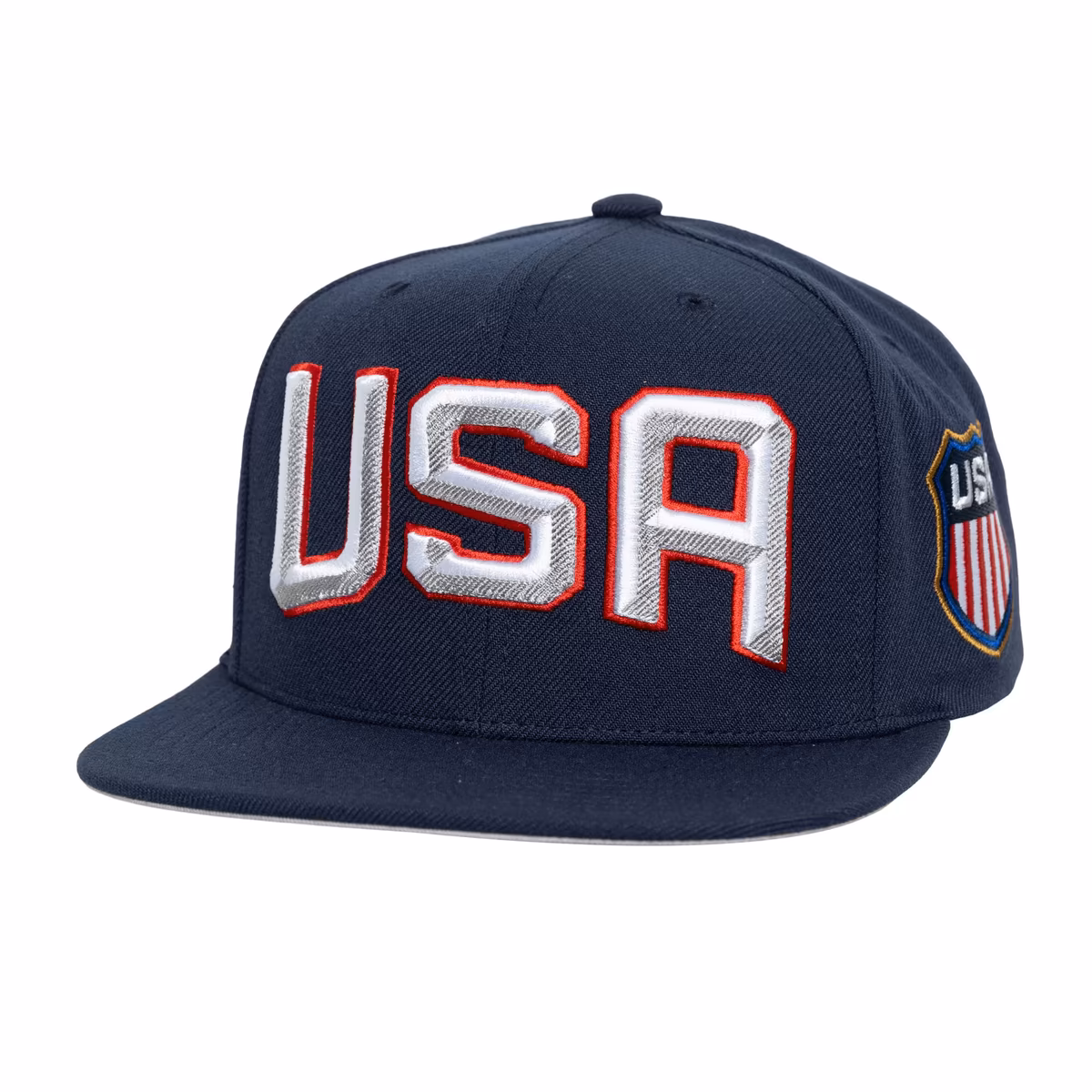 Men's Mitchell & Ness Navy USA 2025 4 Nations Face-Off Team Snapback Hat