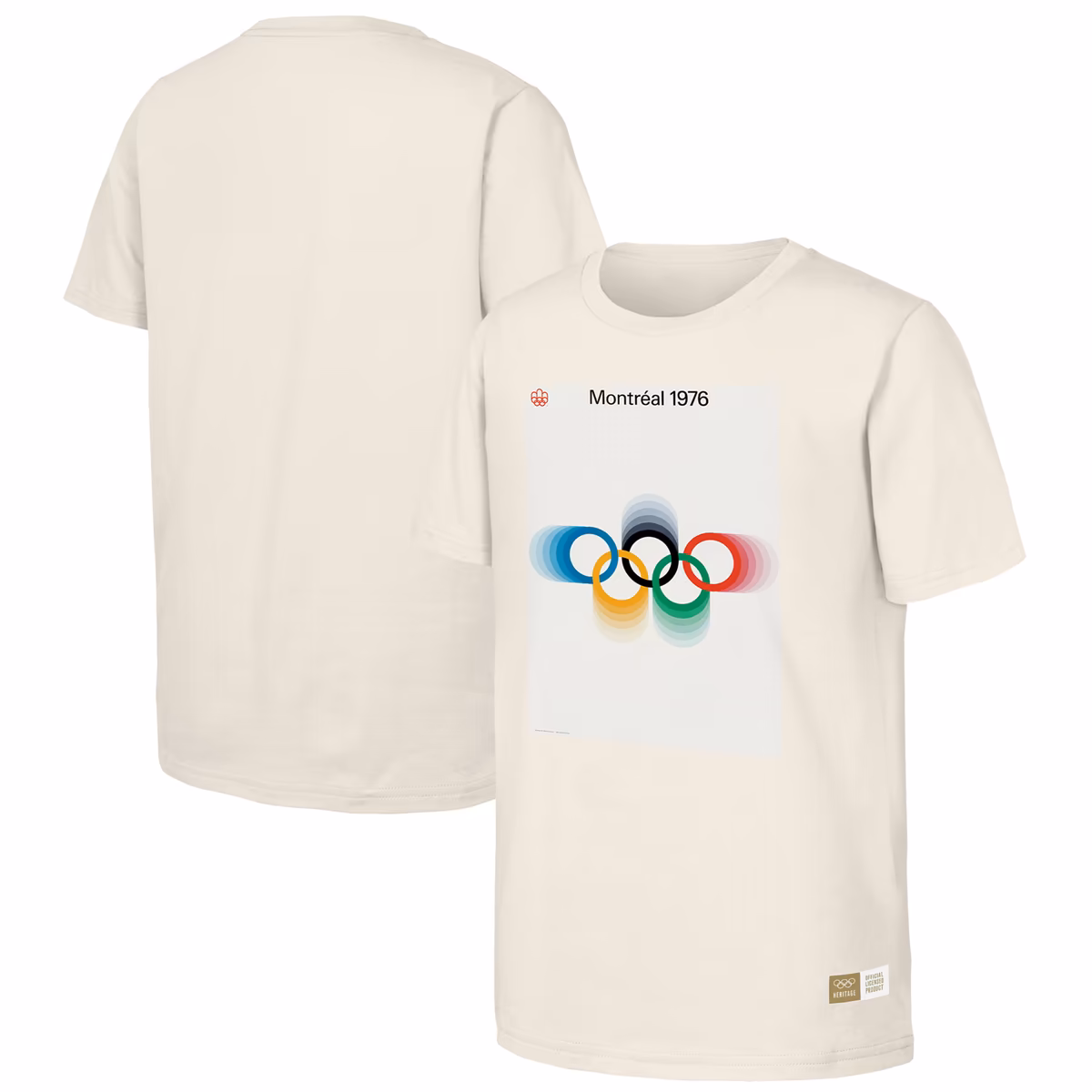 Men's Natural 1976 Montreal Games Olympic Heritage T-Shirt 6 Men's Natural 1976 Montreal Games Olympic Heritage T-Shirt
