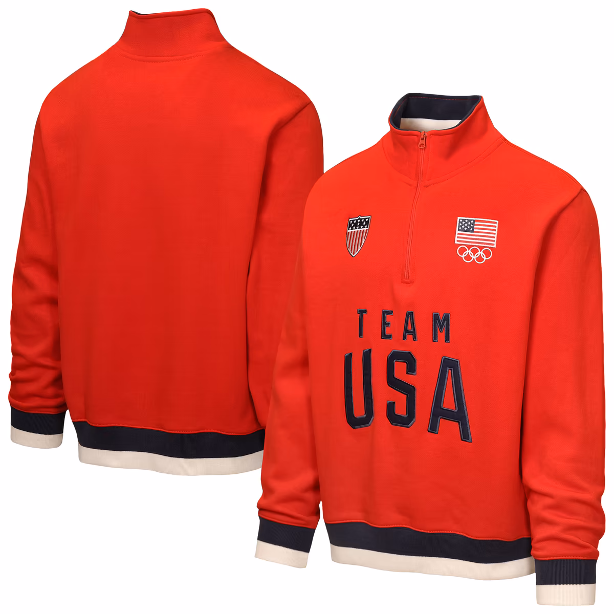 Youth Milano Cortina 2026 Winter Olympics Outerstuff  Red Team USA Fleece Quarter-Zip Jacket