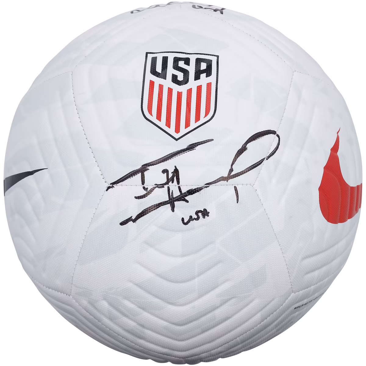 Landon Donovan & Tim Howard USMNT Autographed Logo Nike Soccer Ball