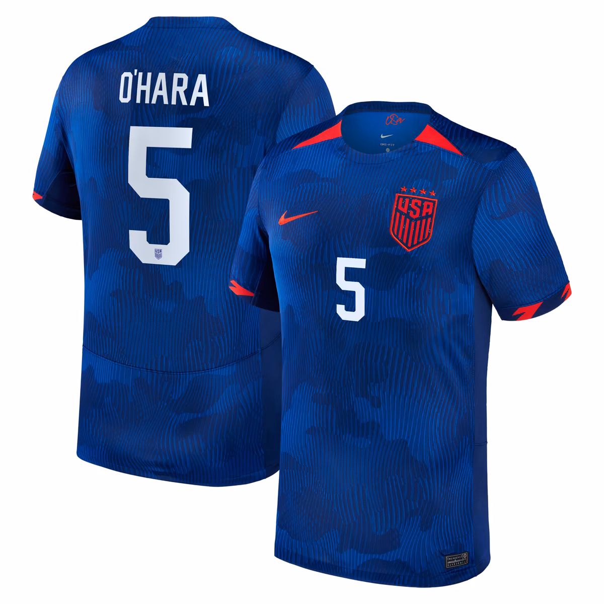 Men's Nike Kelley O'Hara Royal USWNT 2023 Away Replica Player Jersey