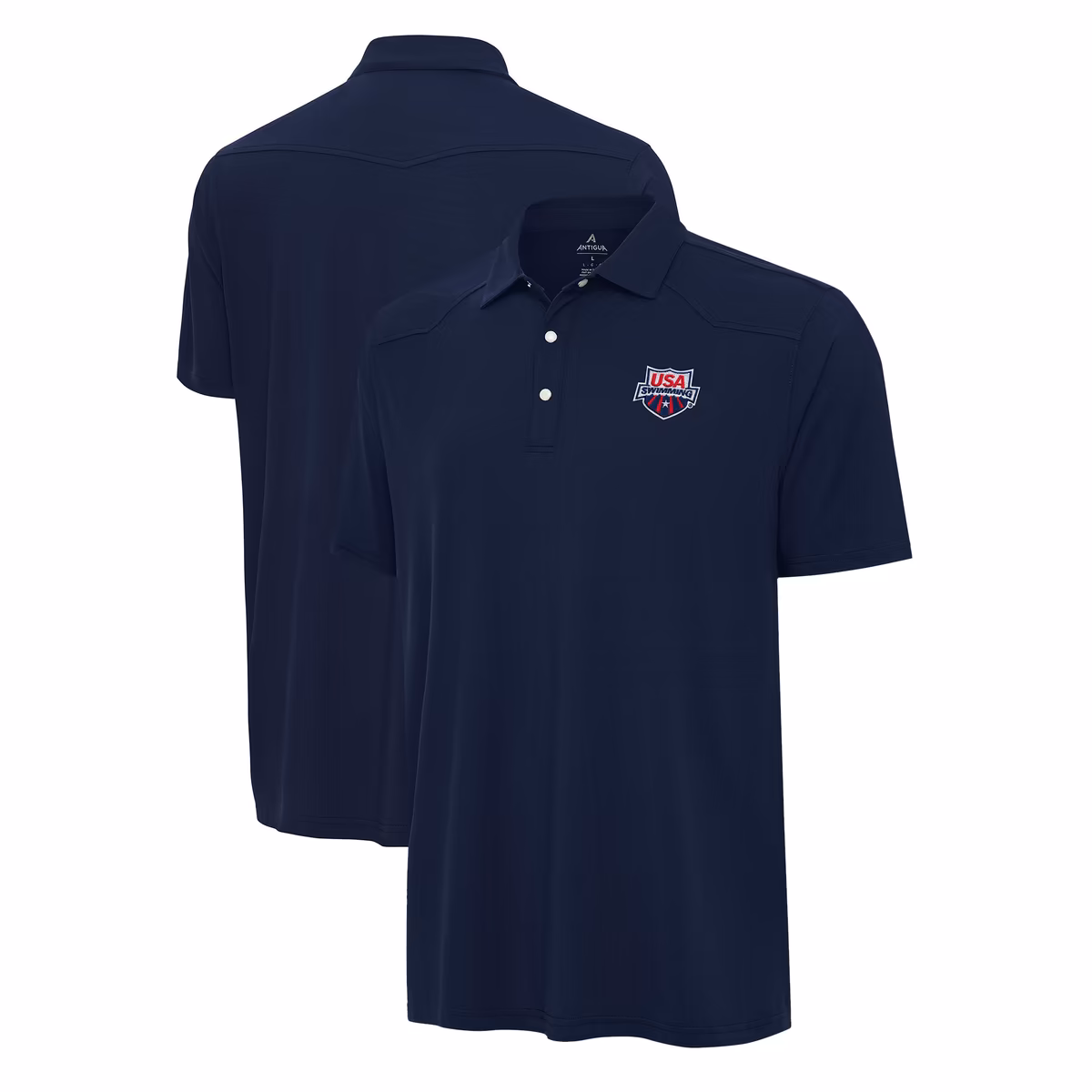 Men's Antigua Navy USA Swimming Western Polo 3 Men's Antigua Navy USA Swimming Western Polo