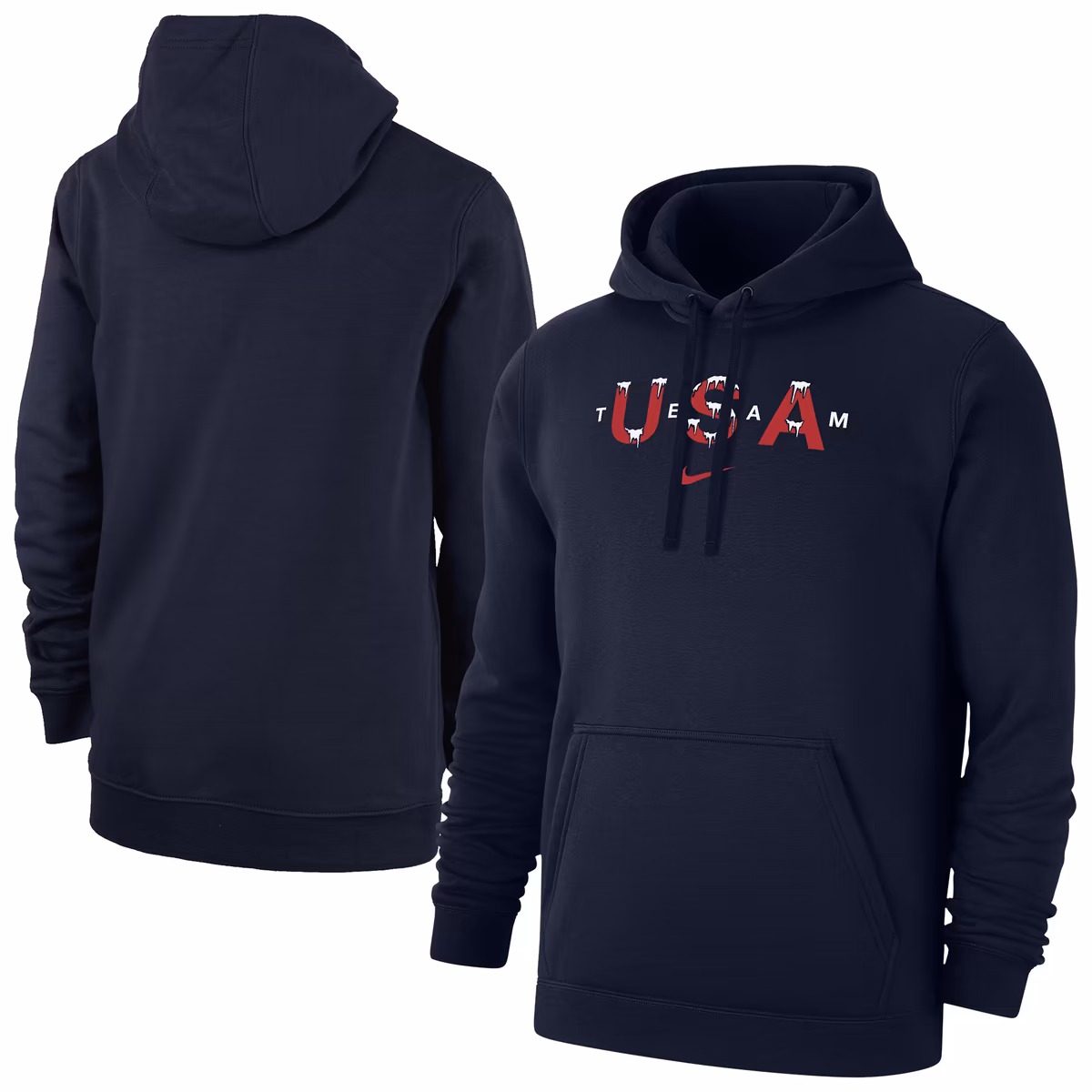 Men's Nike Navy Team USA Snow Club Hoodie 6 Men's Nike Navy Team USA Snow Club Hoodie