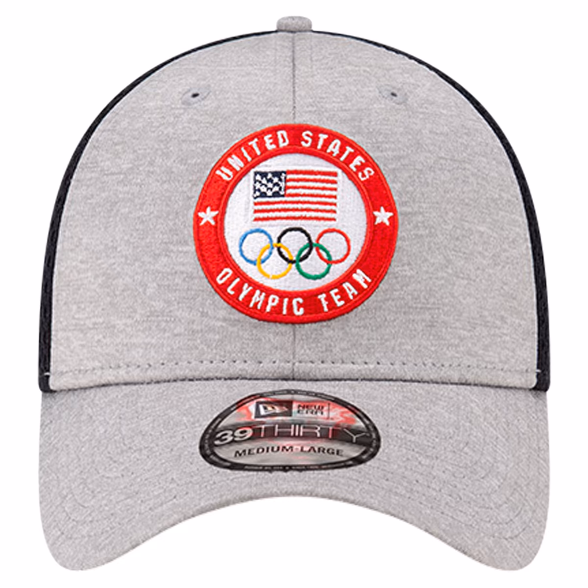 Men's New Era Gray Team USA Tech 39THIRTY Flex Hat 2 Men's New Era Gray Team USA Tech 39THIRTY Flex Hat