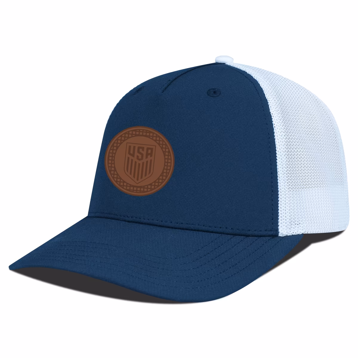 Men's Levelwear Navy/White USMNT Signal Periscope Adjustable Trucker Hat 10 Men's Levelwear Navy/White USMNT Signal Periscope Adjustable Trucker Hat