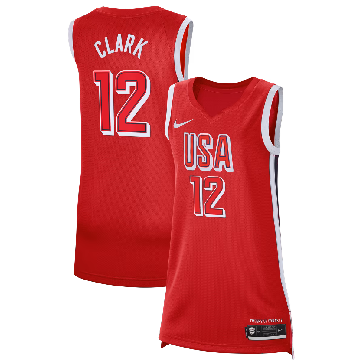 Unisex Nike Caitlin Clark Red USA Basketball 2026 FIBA Women's World Cup Jersey