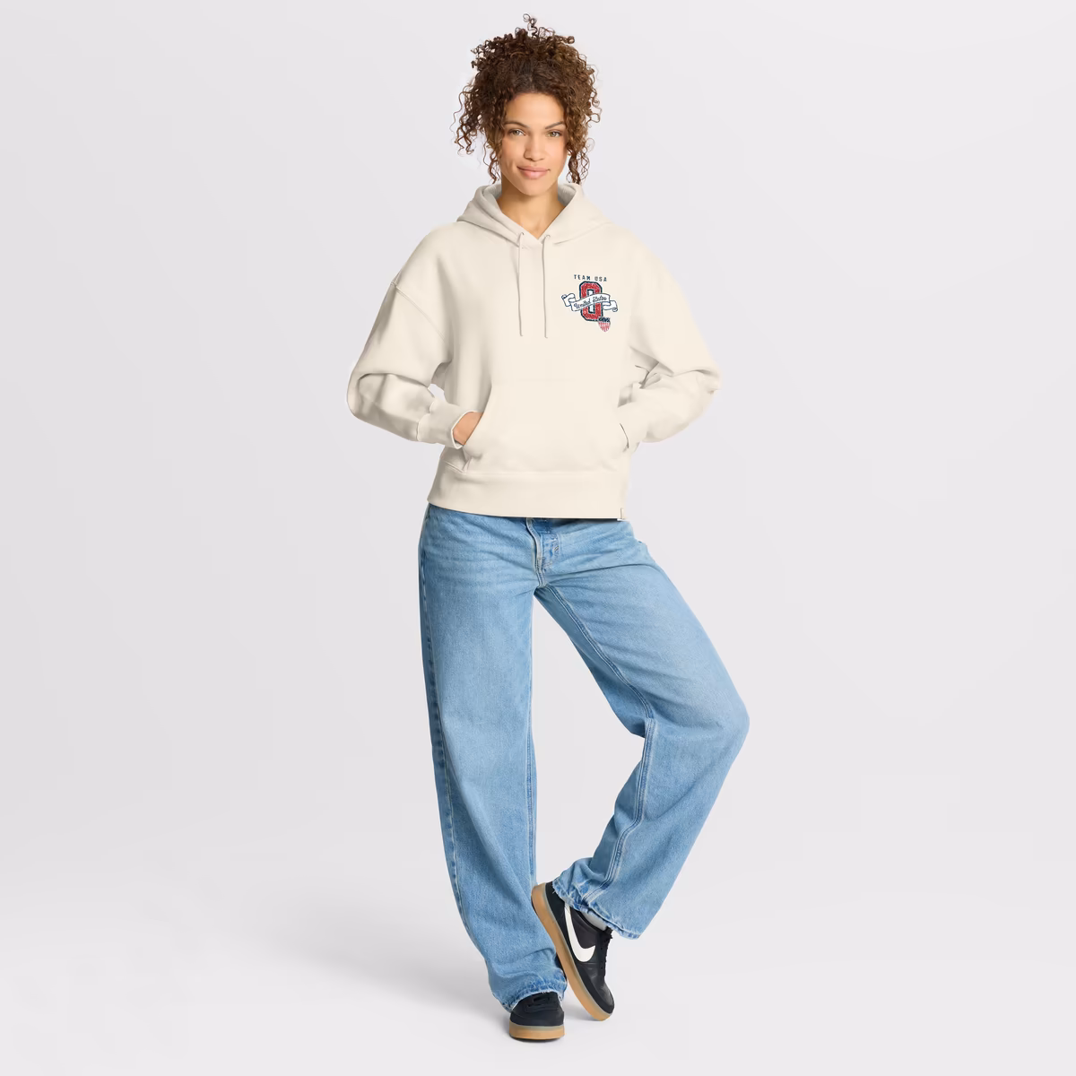 Women's Fanatics Cream Team USA Legacy Pullover Hoodie 3 Women's Fanatics Cream Team USA Legacy Pullover Hoodie