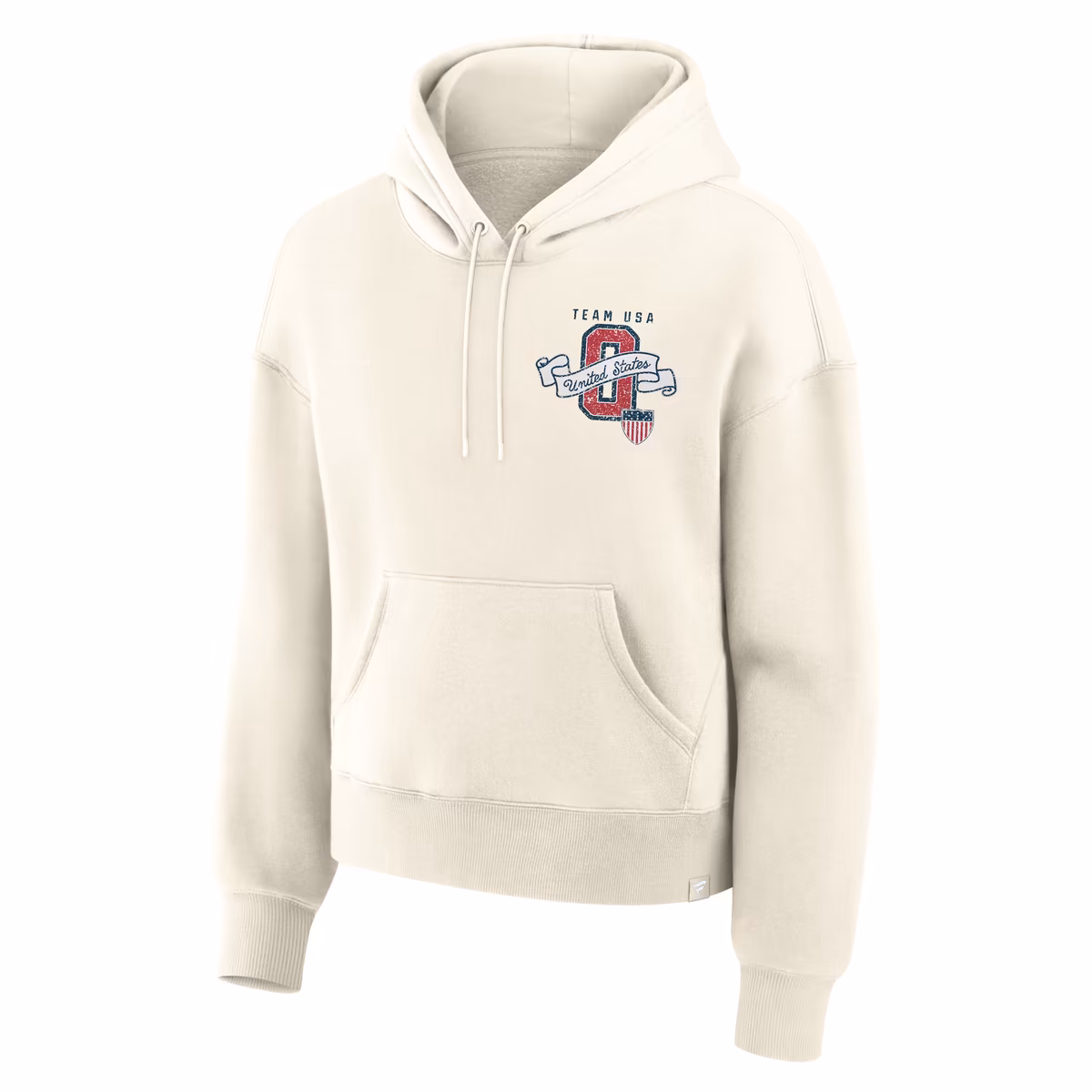 Women's Fanatics Cream Team USA Legacy Pullover Hoodie 4 Women's Fanatics Cream Team USA Legacy Pullover Hoodie