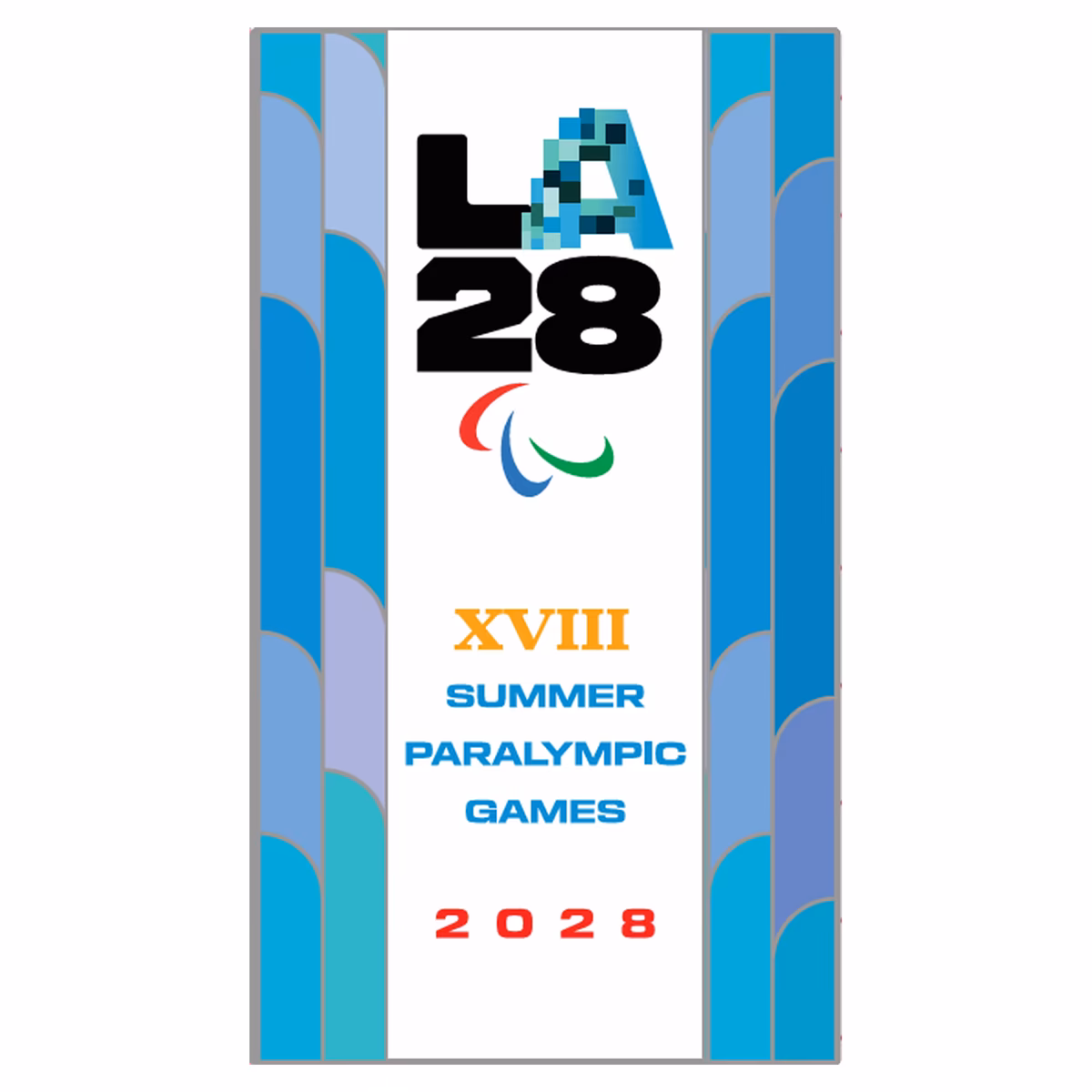 LA28 Superbloom Collection Paralympics Bluebell Pin 1 LA28 Superbloom Collection Paralympics Bluebell Pin