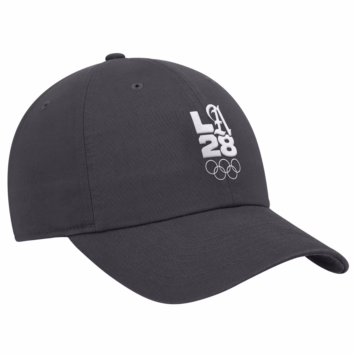 Men's Nike Anthracite LA28 Summer Olympics Script Club Adjustable Hat 2 Men's Nike Anthracite LA28 Summer Olympics Script Club Adjustable Hat