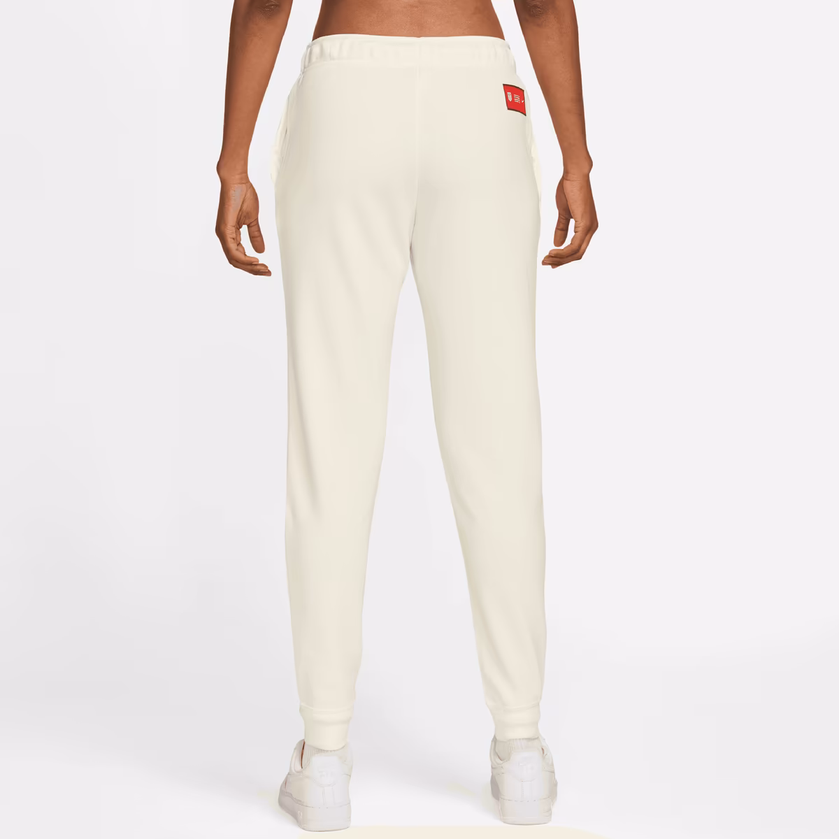 Women's Nike White USMNT Club Fleece Mid-Rise Pants