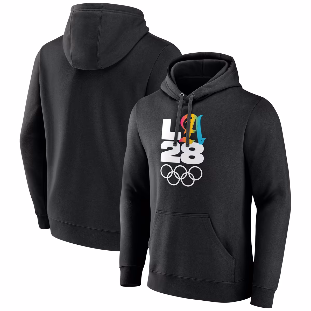 Men's Black LA 2028 Summer Olympics Gradient Pullover Hoodie