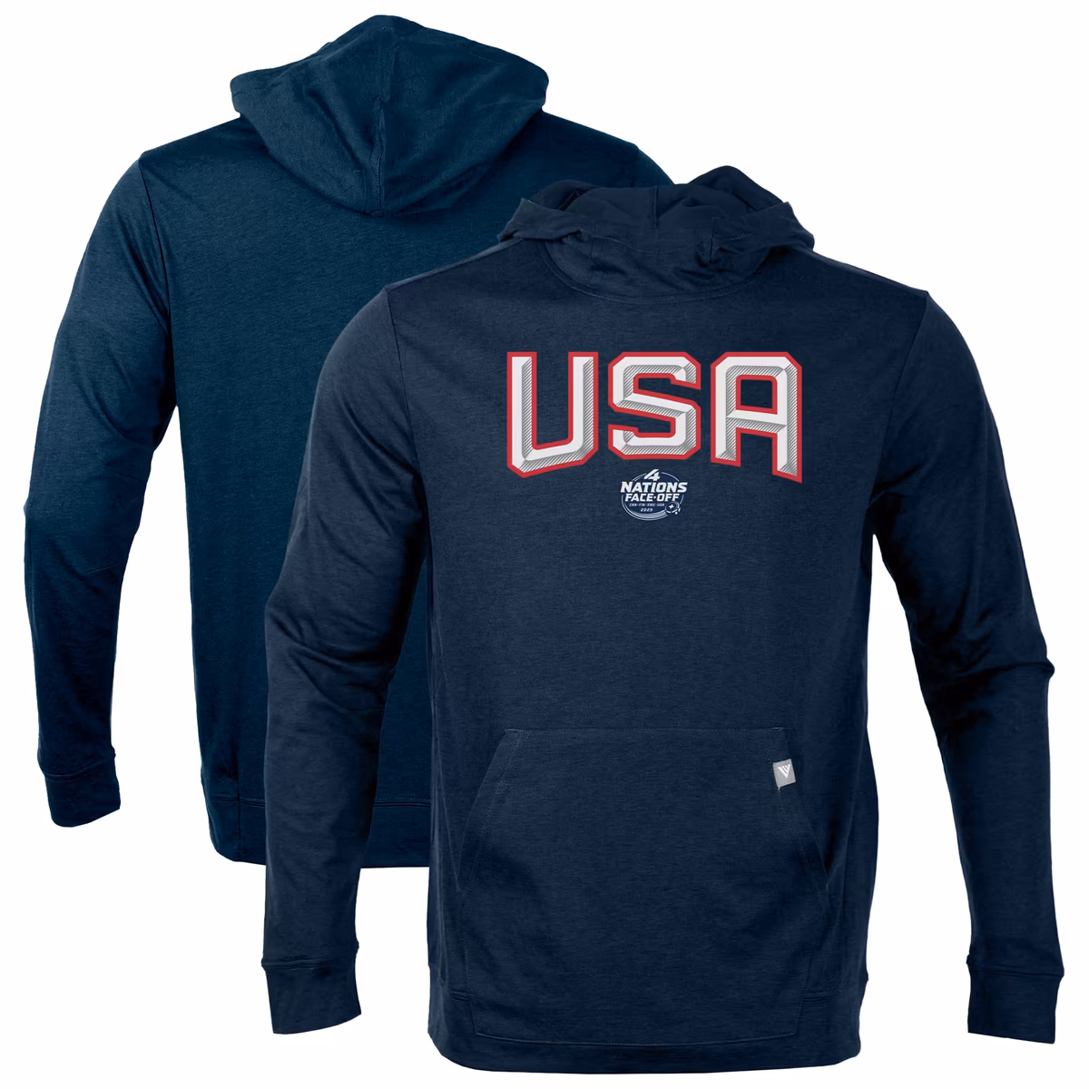 Men's Levelwear Navy USA 2025 4 Nations Face-Off Thrive Tri-Blend Pullover Hoodie 3 Men's Levelwear Navy USA 2025 4 Nations Face-Off Thrive Tri-Blend Pullover Hoodie