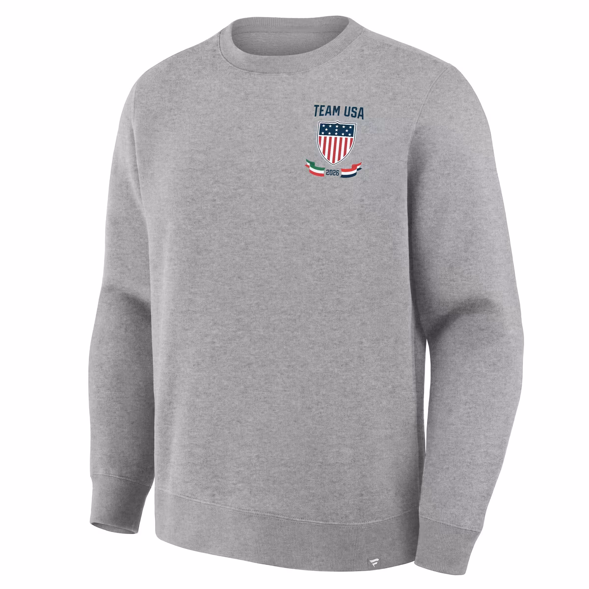 Men's Fanatics Heather Gray Team USA Milano Cortina 2026 Winter Olympics Hockey Legacy Fleece Sweatshirt 2 Men's Fanatics Heather Gray Team USA Milano Cortina 2026 Winter Olympics Hockey Legacy Fleece Sweatshirt