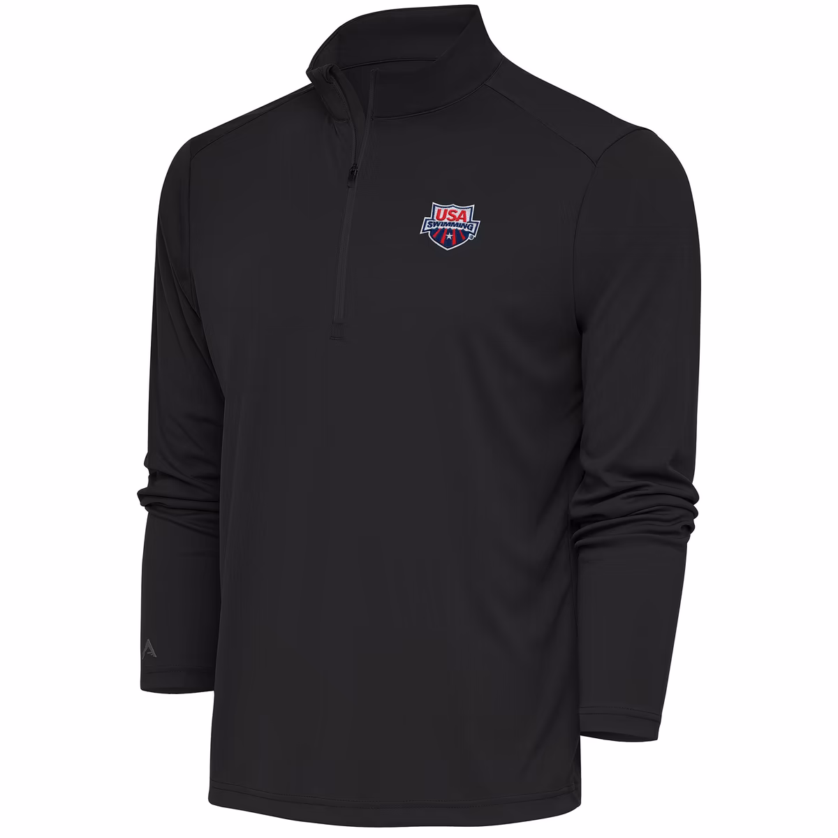 Men's Antigua Charcoal USA Swimming Tribute Quarter-Zip Pullover Top 6 Men's Antigua Charcoal USA Swimming Tribute Quarter-Zip Pullover Top